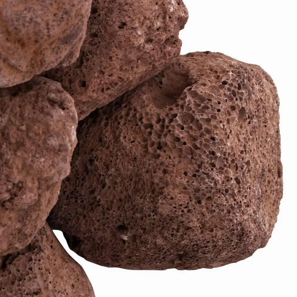 Homgoday Rocce vulcaniche 10 kg rosso 10 – 30 cm, pietra decorativa per acquario, roccia vulcanica, roccia paesaggistica, filtri per acquario, laghetto, griglie a gas, pietre per barbecue e diffusore