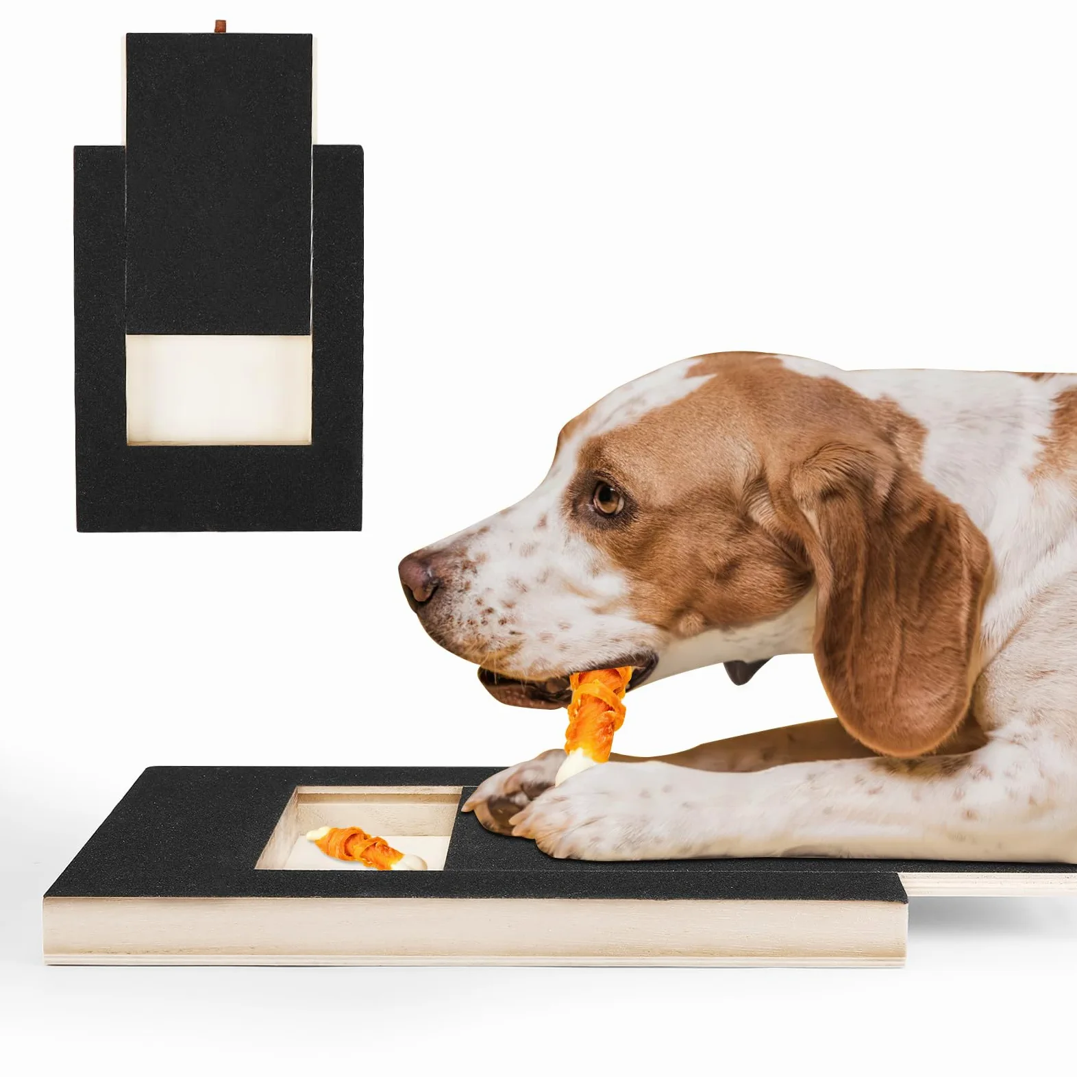 Auauraintt Tappetino per Unghie per Cani,Smerigliatore di Unghie per Cani con Scatola per Dolcetti,Alternative al tagliaunghie per cani,Adatto per la cura delle unghie degli animali domestici