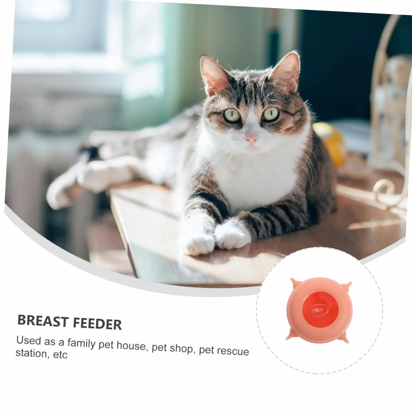 Hemobllo Biberon per Allattamento per Cuccioli in Silicone Resistente ad Alta Temperatura, Non Facile da Deformare, Tettarelle Multiple per Gattini e Cuccioli