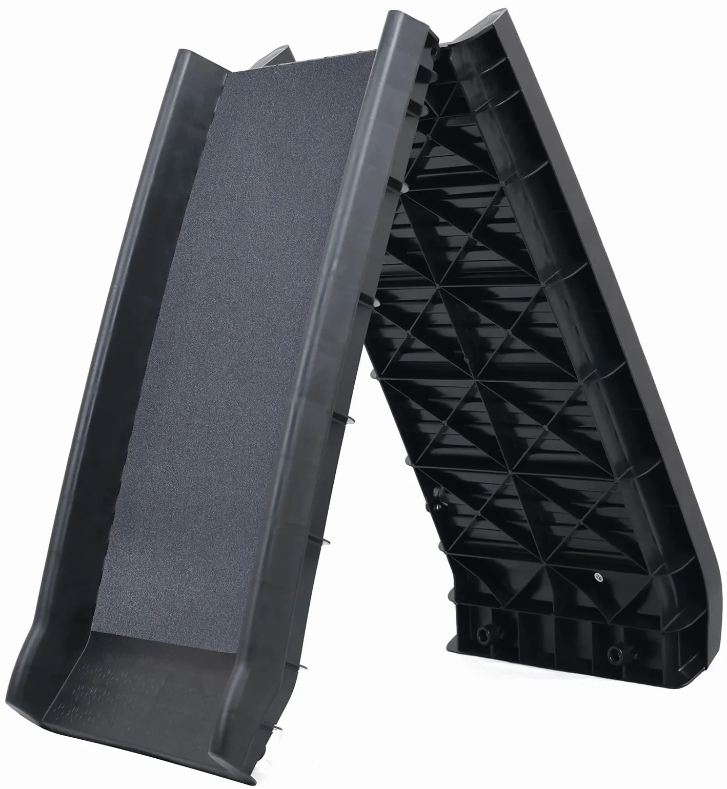 ELEVON Rampa per animali domestici, nera, 81 × 41 × 21 cm