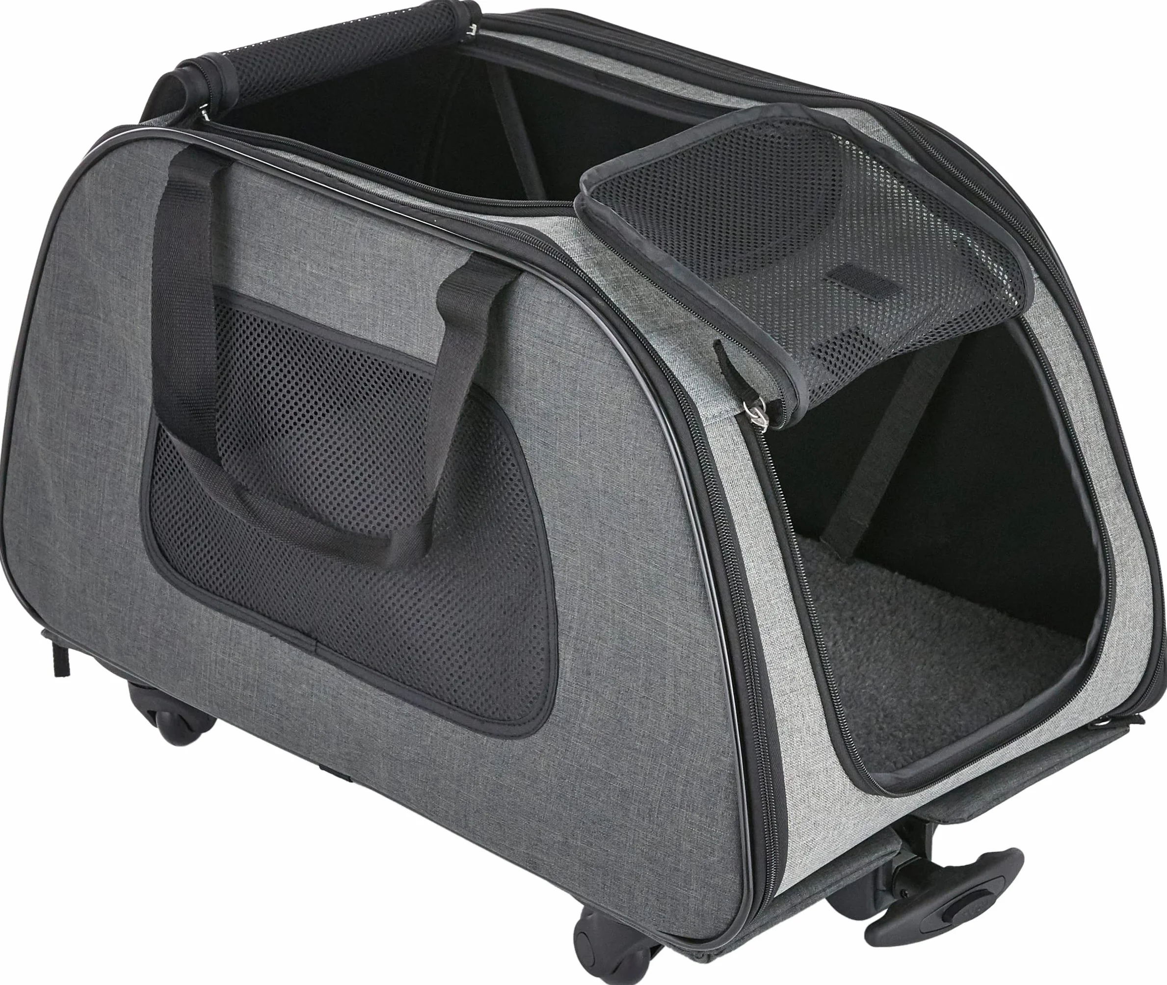 Trixie Trolley Nero/Grigio trasportino per Cani
