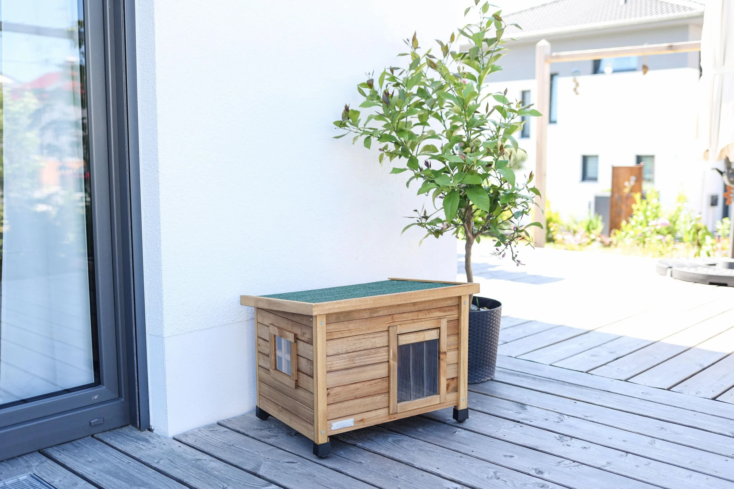 KERBL Maison pour chat Rustica 57x42x45cm - Bois
