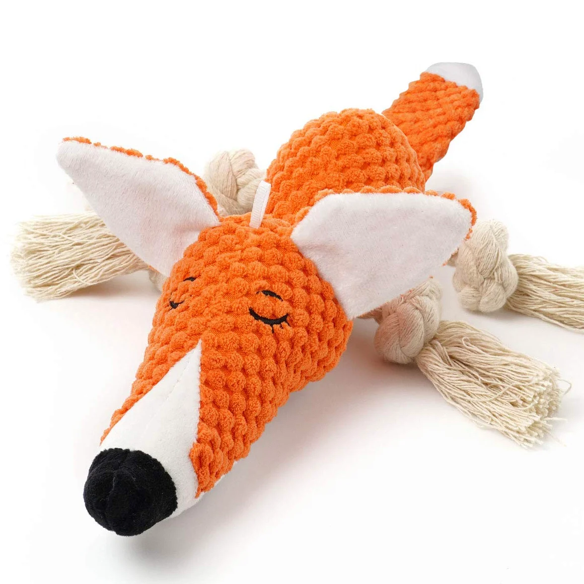 Shuofeng Tech Plush Toy Dog, interattivi ripiene Fox Dog Toys per Noia, Carino Squeaky Dog Chew Giocattoli per Il Cucciolo, Piccolo, Medio, Grande Breed