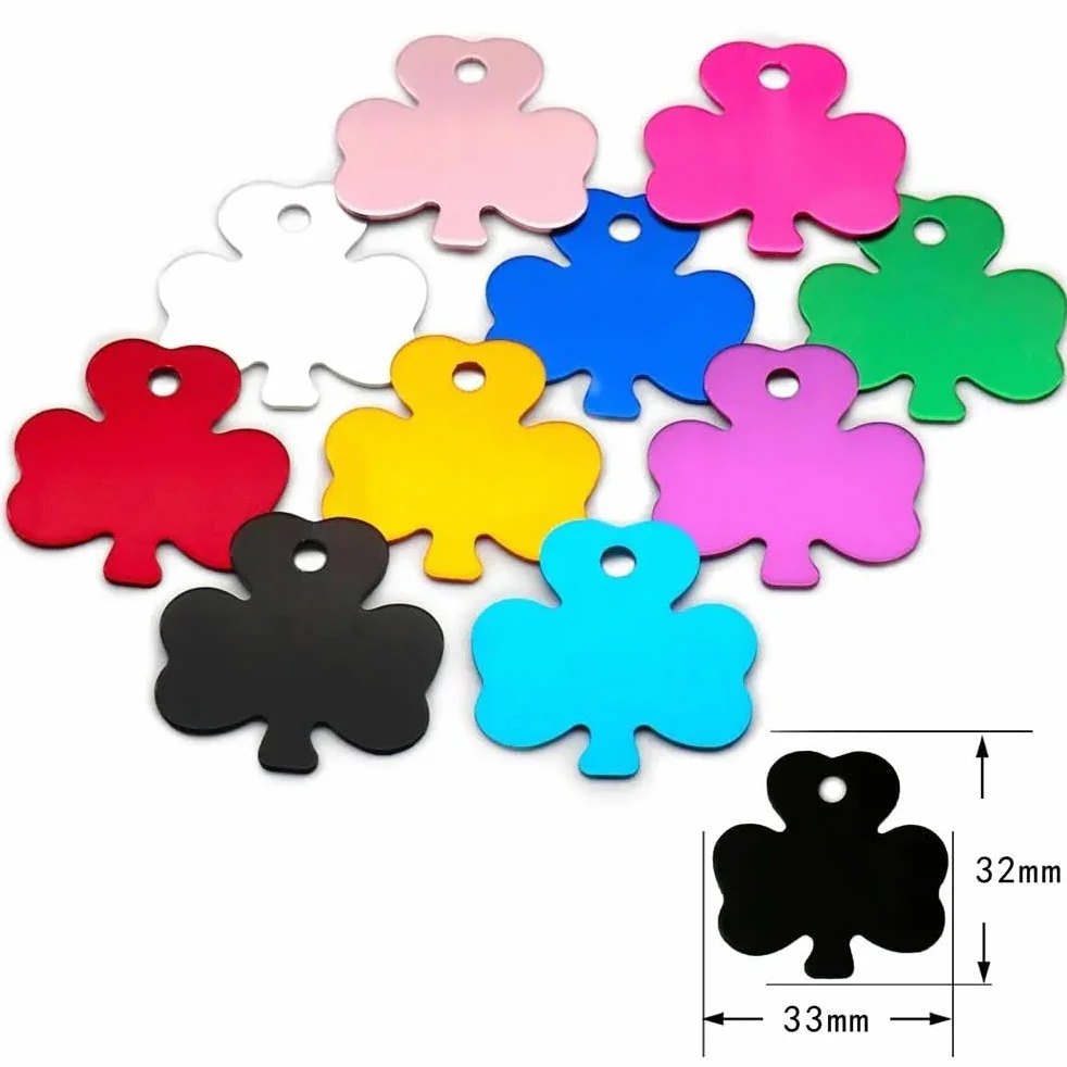 100 PZ Etichette Identificative Vuote Per Animali Domestici Etichette Fai Da Te Con Incisione Per Cani E Gatti Pendenti Con Etichette Identificative Per Animali Personalizzate In Alluminio Etic