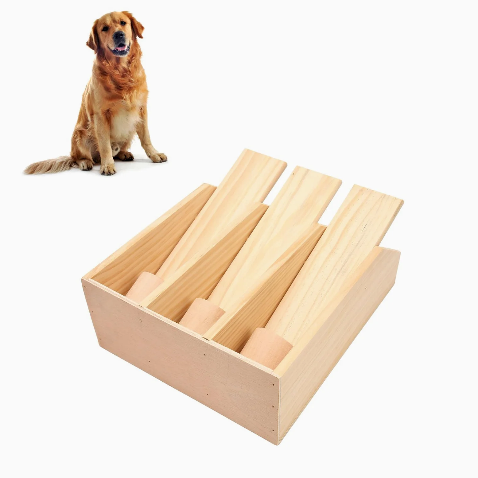 Gioco Puzzle per Cani in Legno Interattivo Giocattolo Educativo per Stimolazione Mentale Adatto a Cani Gatti e Piccoli Animali