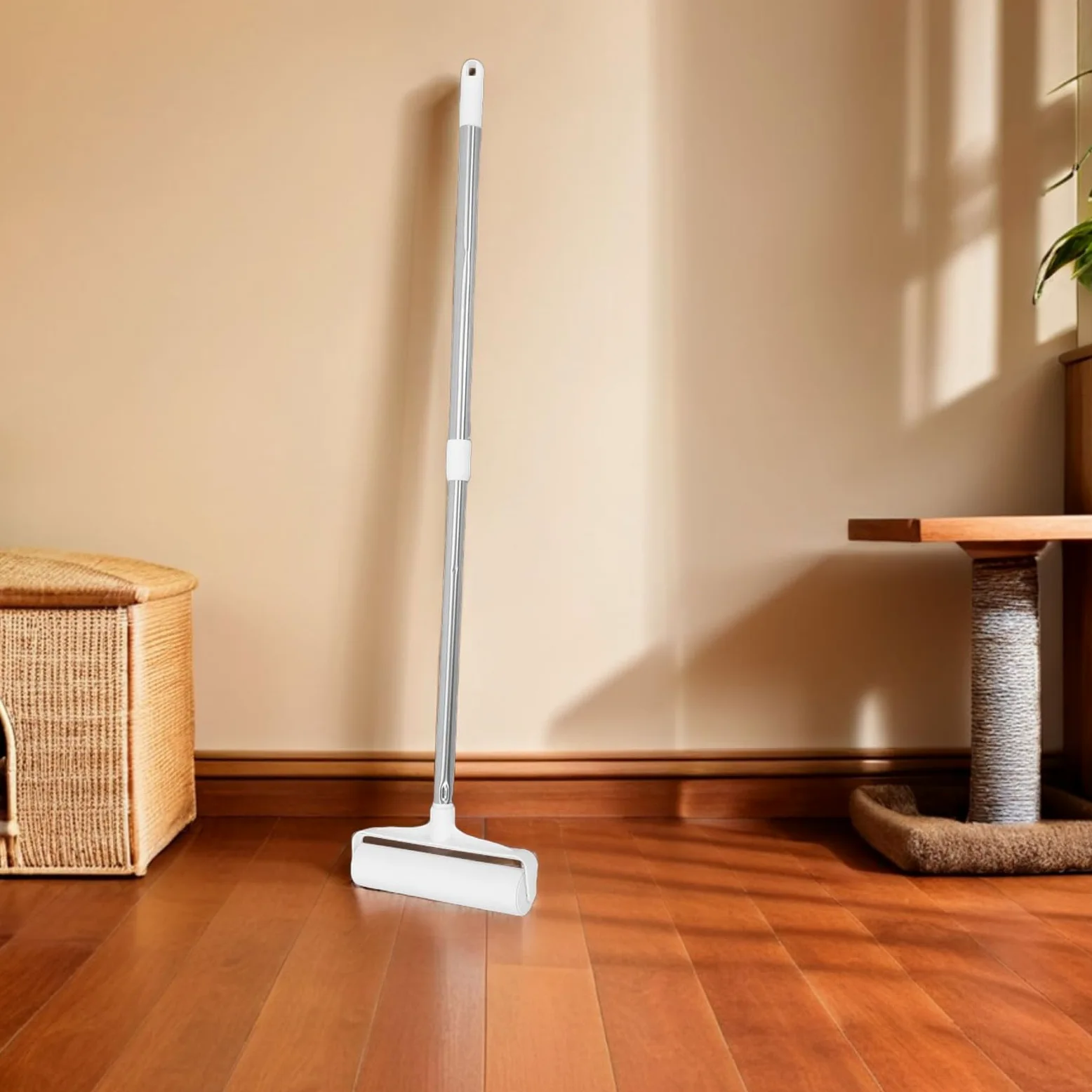 DOITOOL Rullo Levapelucchi per Peli di Animali Manico Lungo Ergonomico, Adesivo Potente per Rimozione Peli da Tappeti, Vestiti e Mobili, Set Ricariche per Uso Domestico e Viaggio
