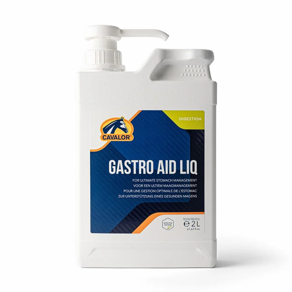 Cavalor GASTRO AID LIQ Tanica | 2 l | Mangime liquido complementare per cavalli | Per sostenere un sano millio gastrico | Per i sensibili, erbe aromatiche