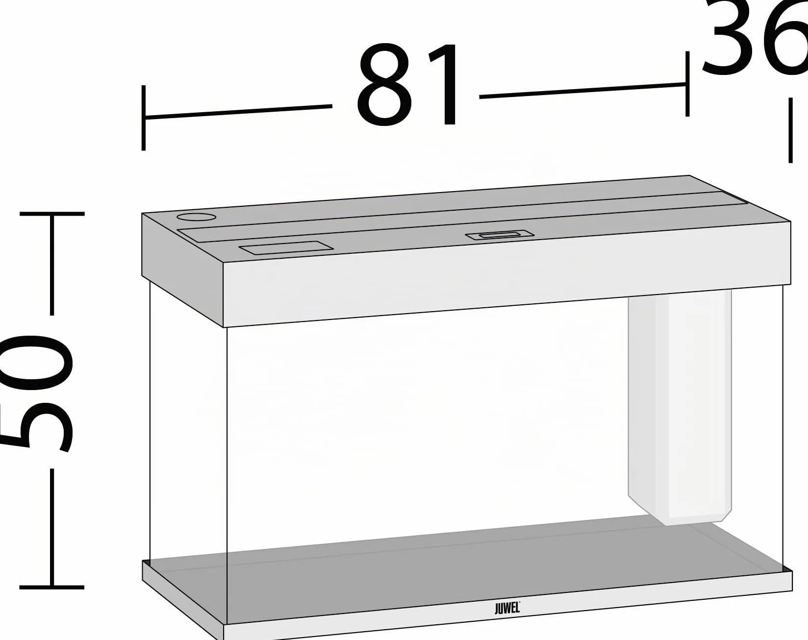 Juwel Aquarium 01350 Rio 125 LED, nero