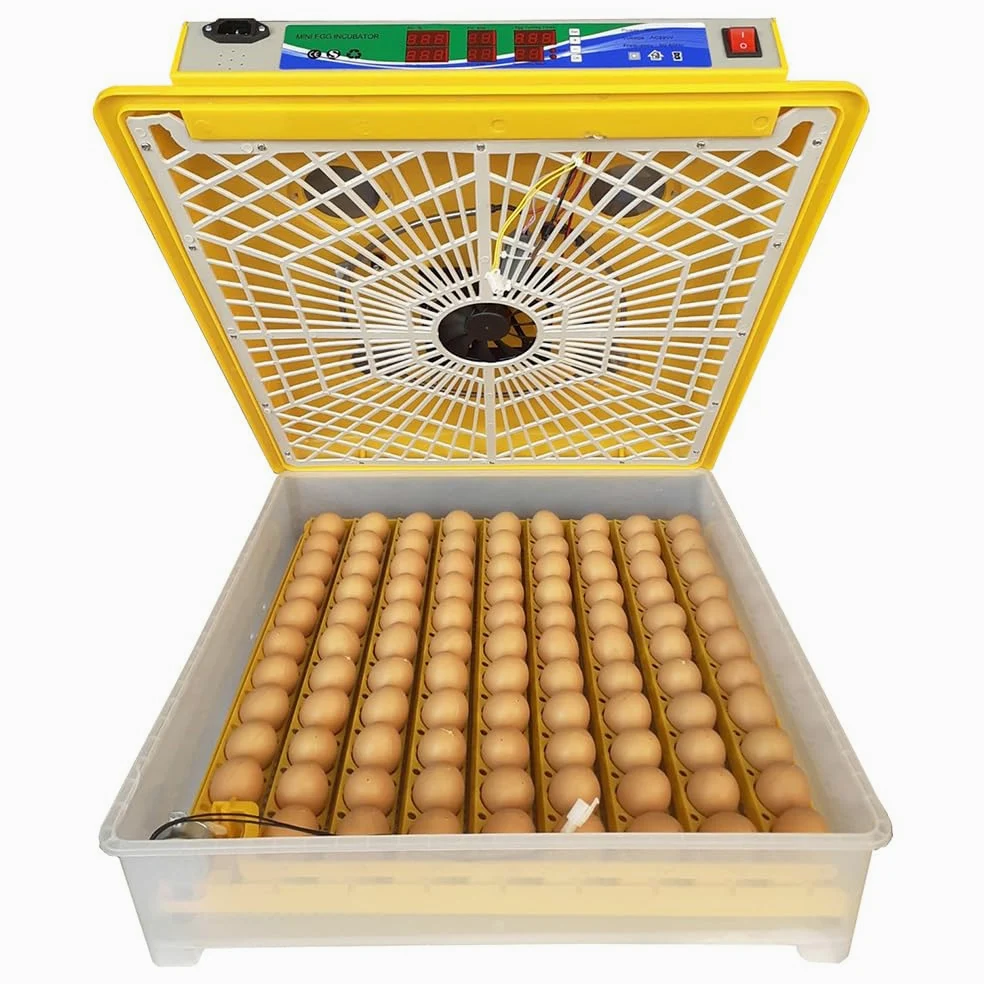 incubatrice Automatica EM100 capacità 98 Uova di Gallina faraona Anatra girauova Automatico