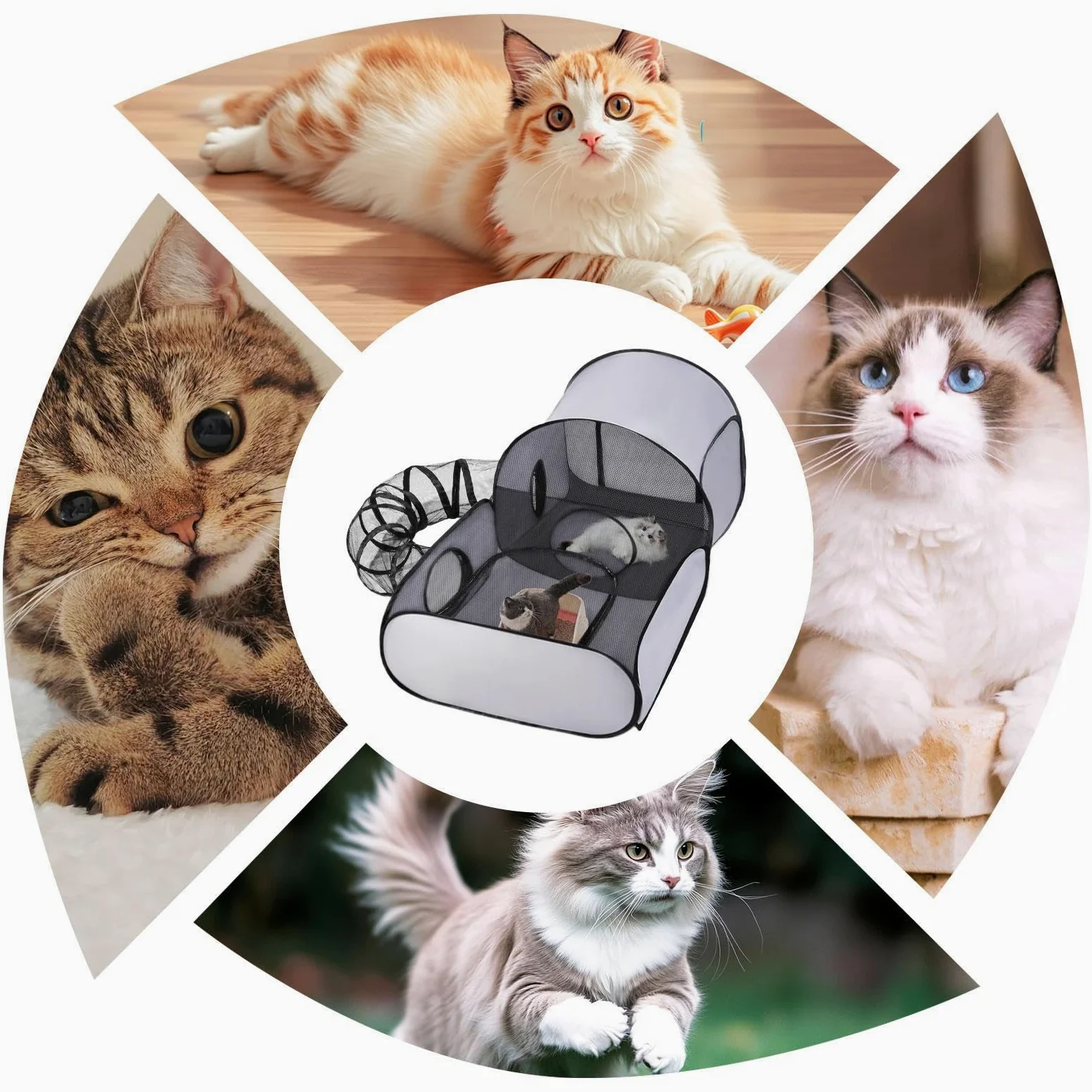 Playpen portatile per animali domestici: pieghevole gabinetto di animali, casa di giochi di viaggio compatto |, Rifugio per conigli, furetti, cuccioli, uso esterno, vettore