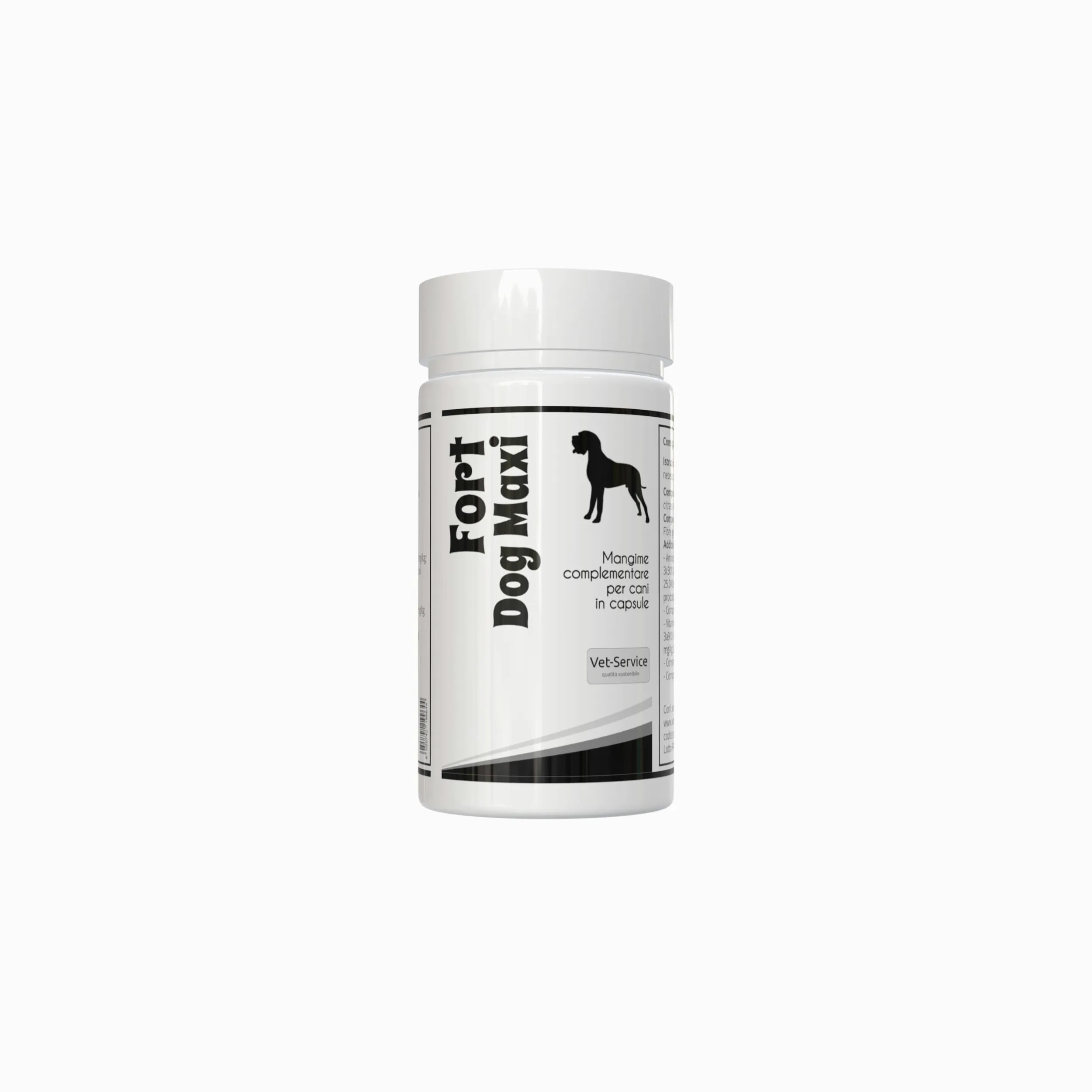 Fort-Dog Maxi | 120 cps | Forza, Potenza e Resistenza | Integratore per cani in capsule | Supporto Energetico per Cani Sportivi e da Lavoro, Migliora Resistenza e Prestazioni, Facilita il Recupero