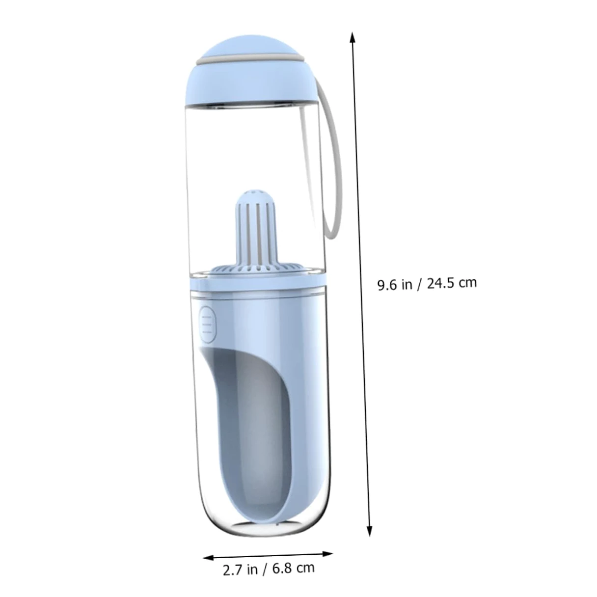 WOONEKY Borraccia Portatile per Cani e Gatti da 330ml, Apertura Ampia e Uso Mano, per Uscite e Passeggiate