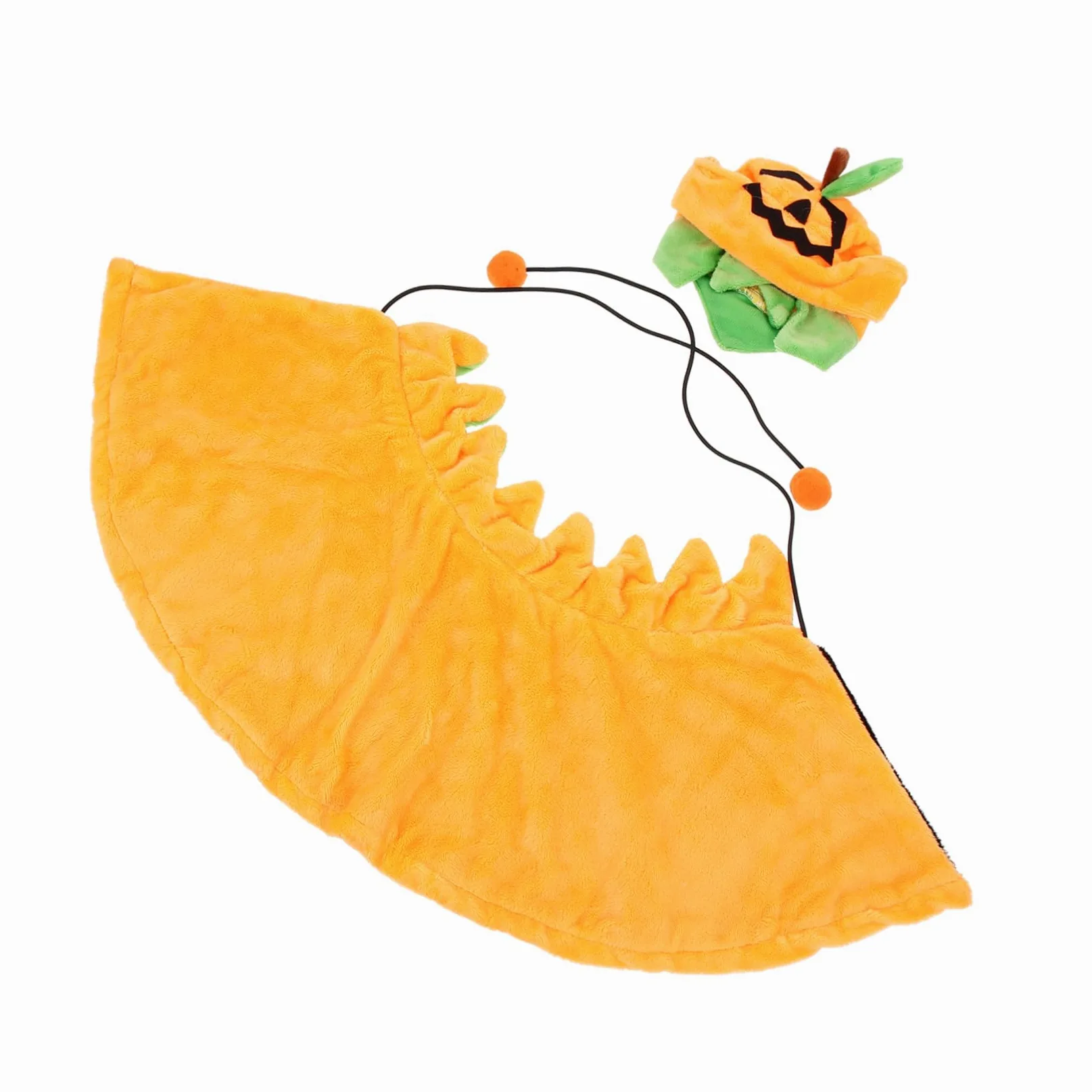 BESPORTBLE 5sets Costumi Per Animali Domestici Cappello e Mantello Tema Zucca Per Halloween Accessori Per Cani e Gatti Abbigliamento Festivo Per Feste e Occasioni Speciali