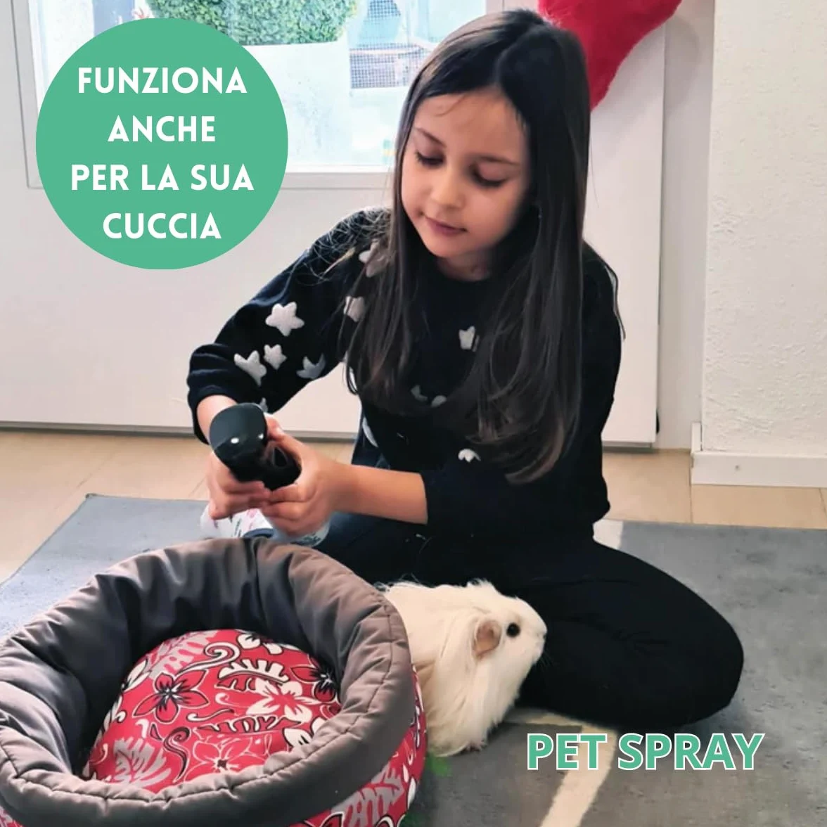 Pet Spray - Probiotico, elimina allergeni e odori dagli Animali Domestici. Conf. 180 ml.