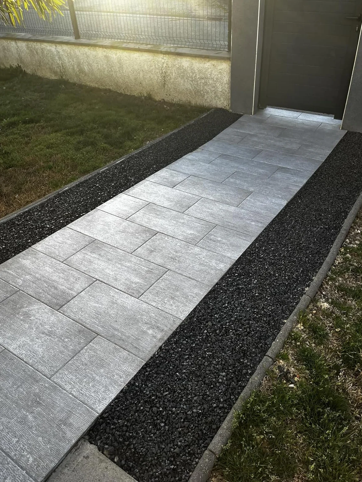 Sigillante per ghiaia da 10 l, bloccante per ghiaia e ghiaia per sentieri da giardino, schegge e pietrisco – Divisorio permeabile all'acqua per superfici stabili di ghiaia, facile da usare