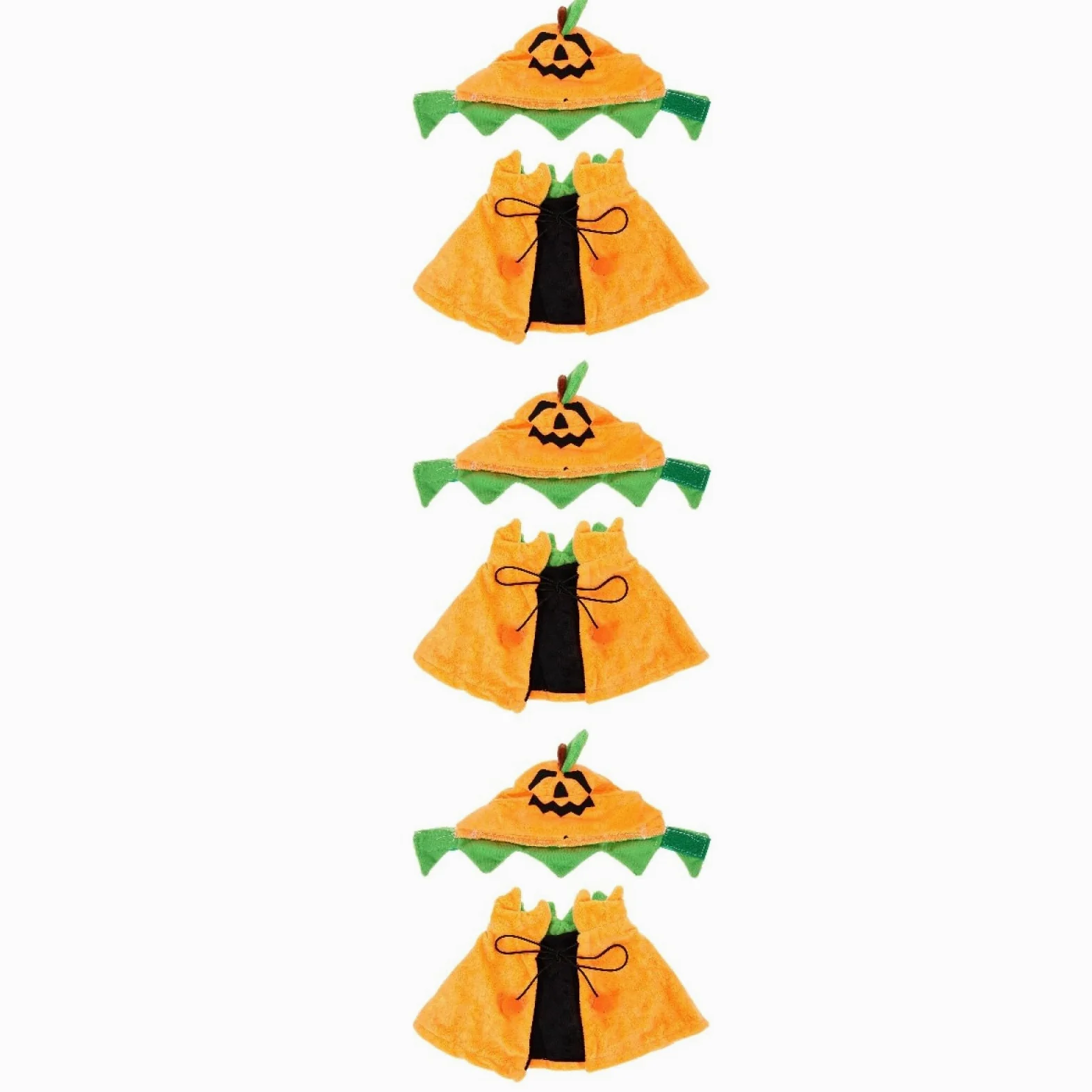 POPETPOP 3 Set Mantello Per Animali Domestici Vestiti Di Zucca Per Cani Costume Da Cane Mantello Per Cappello Da Compagnia Animale Domestico a Doppia Faccia Cappello Per Gatto Peluche