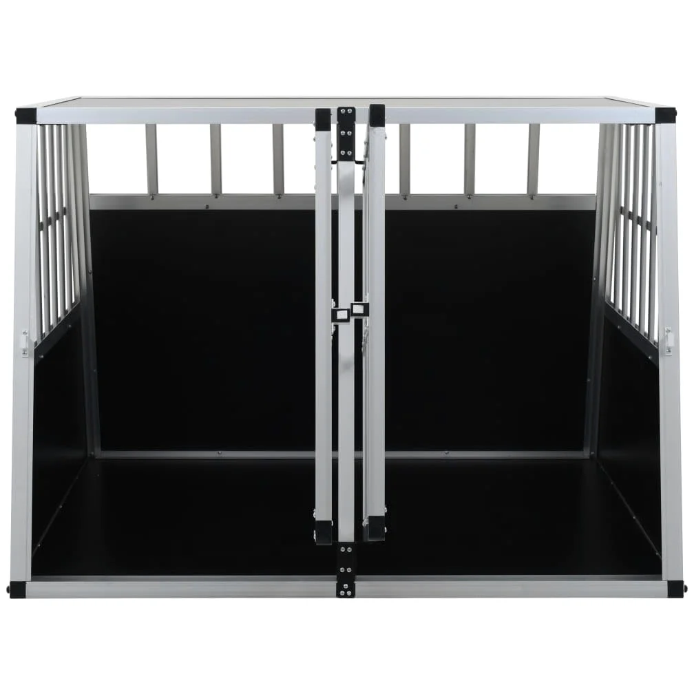 Generico Trasportino per Cani con Doppia Porta 94x88x69 cm,Argento,19.1kg,170665