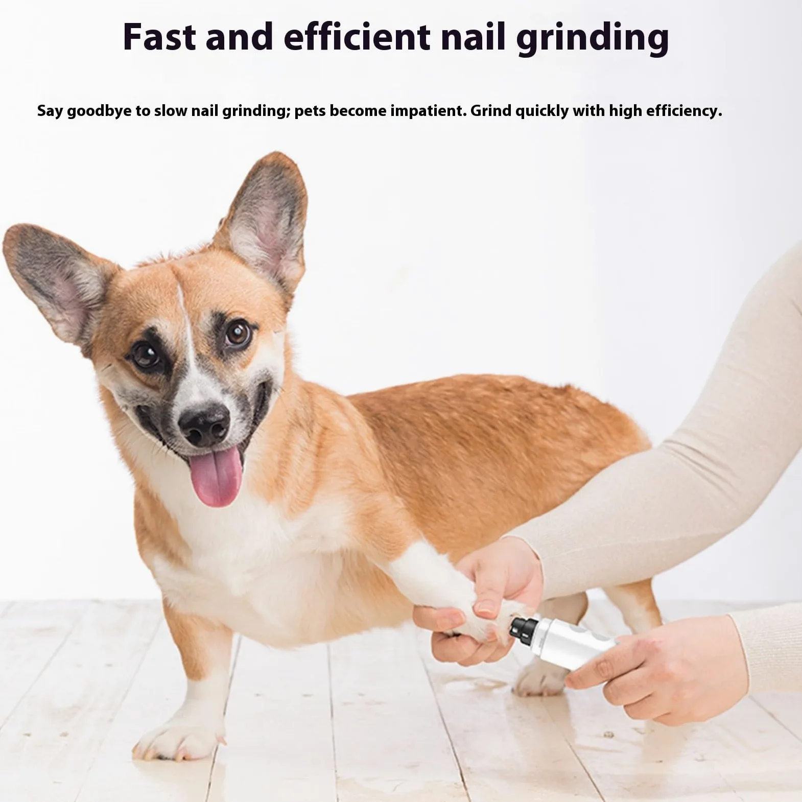 USB Ricaricabile Chiodi Del Cane Trimmer 2 Modalità di Regolazione Silenzioso Unghie Grinder Per Pet Uso quotidiano Gatti Efficiente Grooming Strumento Cane Nail Trimmer