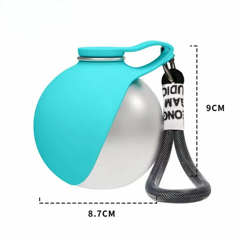 Borraccia Per Cani, Distributore D'Acqua Anti-Goccia Con Ciotola Pieghevole In Silicone, Bottiglia d'Acqua Portatile 2-In-1 Per Cani (1PC rosa)