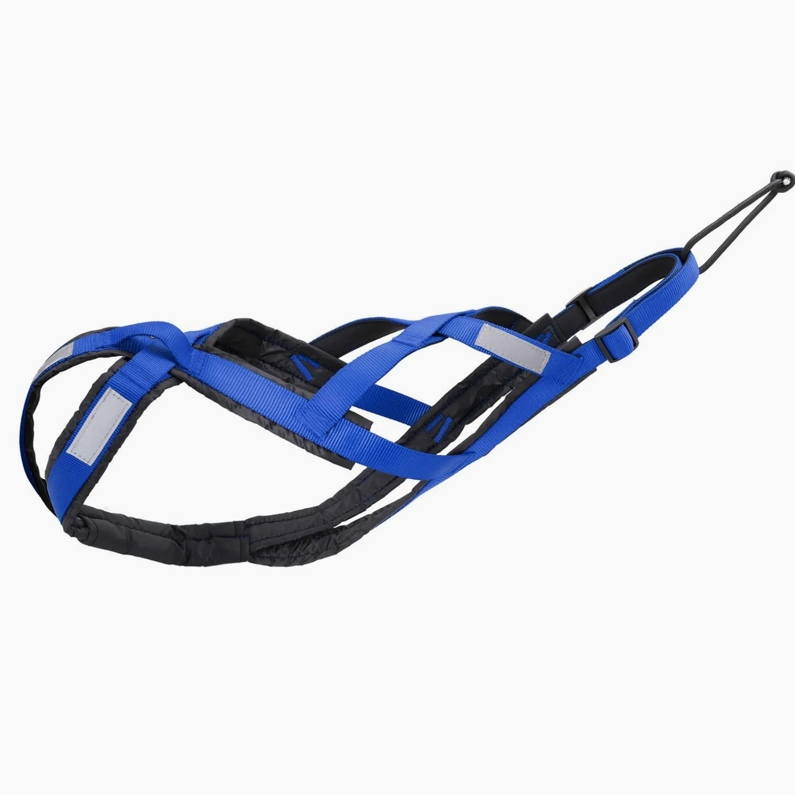 predolo Pettorina da Traino Imbottita Pettorina con Strisce Riflettenti Professionale per Cani, Passeggiate Notturne, Array, Blu, 3XL