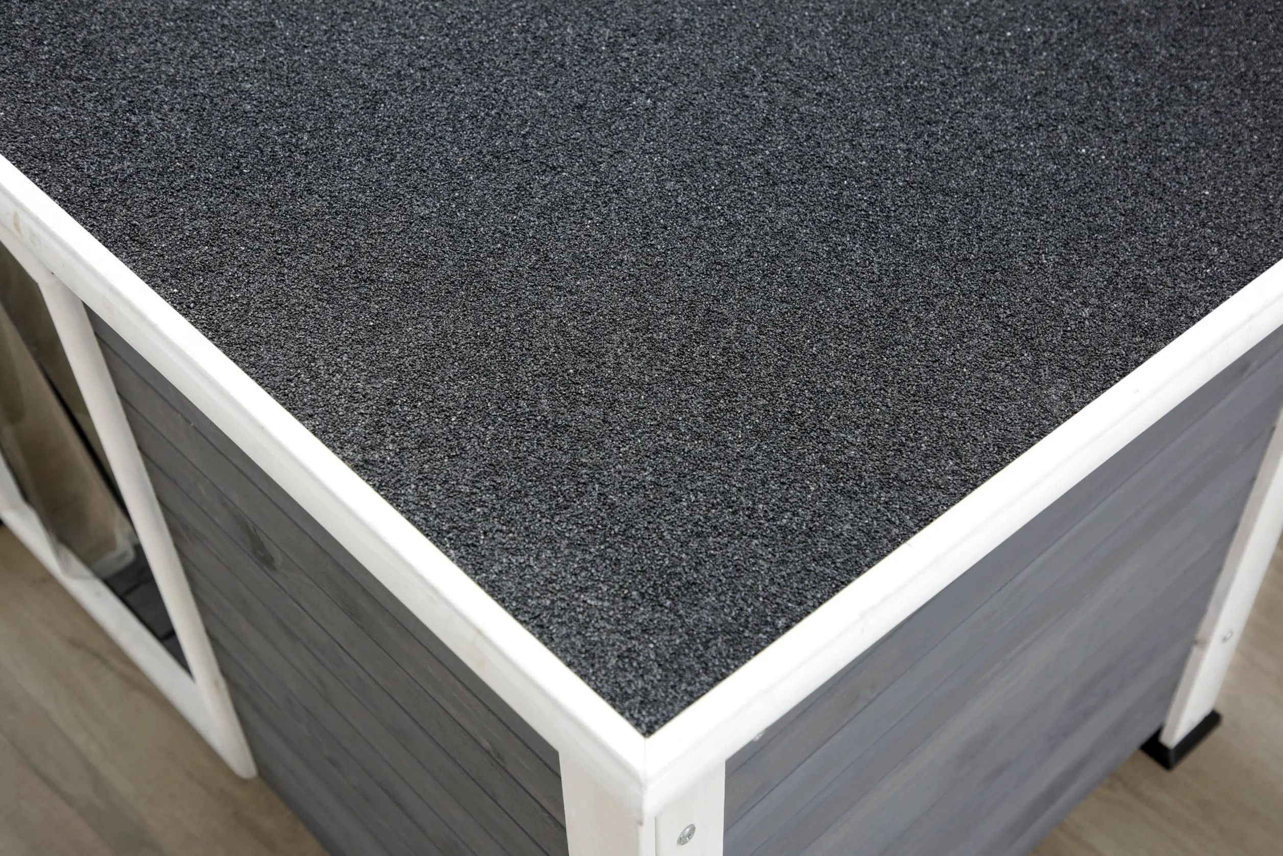 Kerbl Pet cuccia per cani Kenny, bianco/grigio, 113x77x81 cm, cuccia per cani, legno, cani