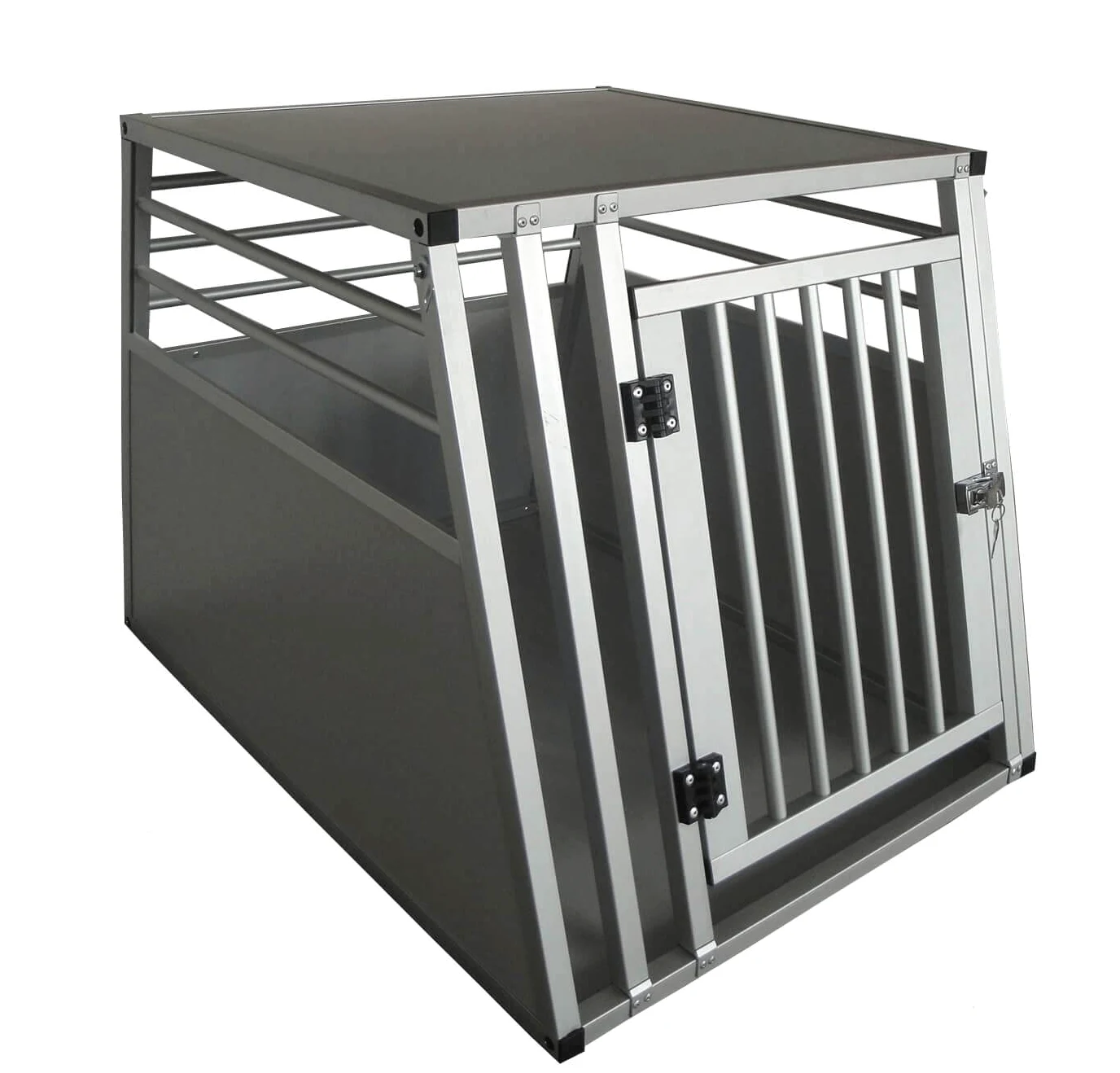 Gabbia per cani in alluminio Trasporto auto per animali domestici Porta singola Xtra Xtra Large 92 (L) x 65 (W) x 66 (H) cm. Si consiglia di misurare prima l'auto…
