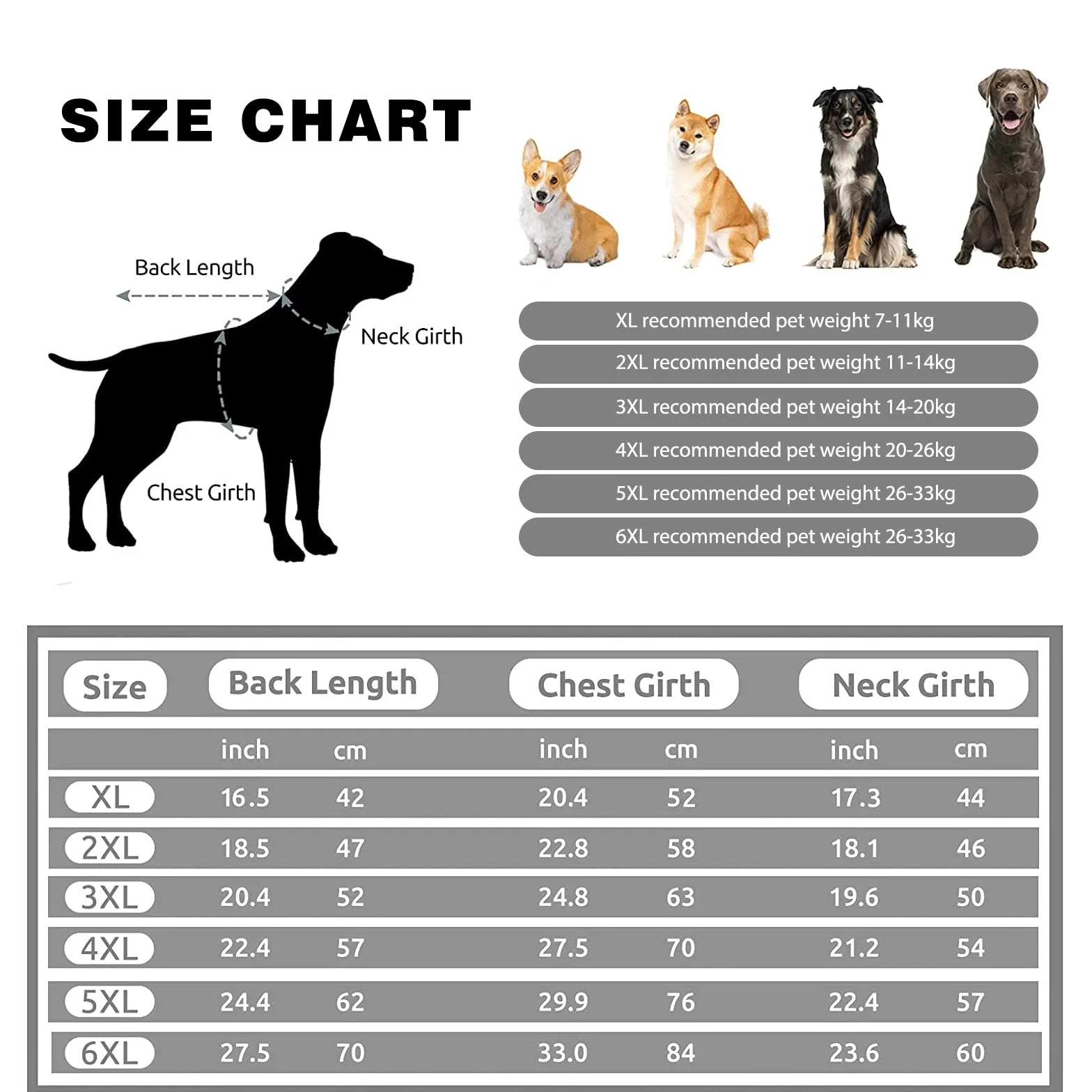 PETCUTE Cappotto Cane Invernale, Cappotto per Cani Impermeabile con Imbracatura,Giacca Invernale Calda con Strisce Riflettenti,Giacca Antivento per Cani di Piccola Taglia Grande Media,5XL
