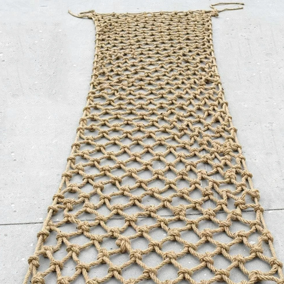 Rete Decorativa in Corda per Interni o Esterni, Sicurezza Corda Della Canapa Rete, Bambino Ringhiera del Balcone per Protezione Rete, Rete Gatti Rete Canapa (1x6m)