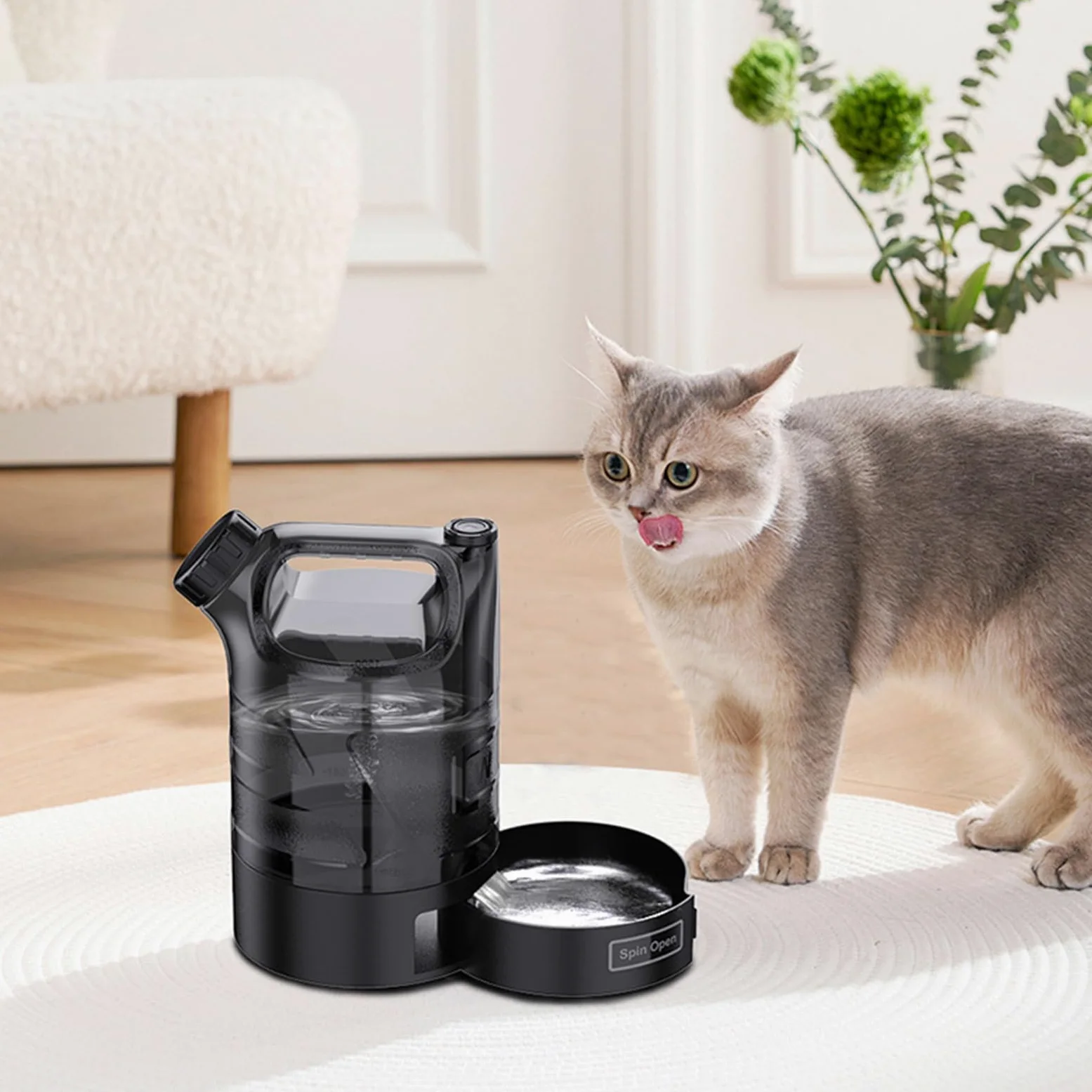 Bottiglia d'Acqua da Viaggio per Cani Dispenser da Bere per Animali | Borraccia per Acqua da Esterno Escursioni Campeggio Viaggi Casa