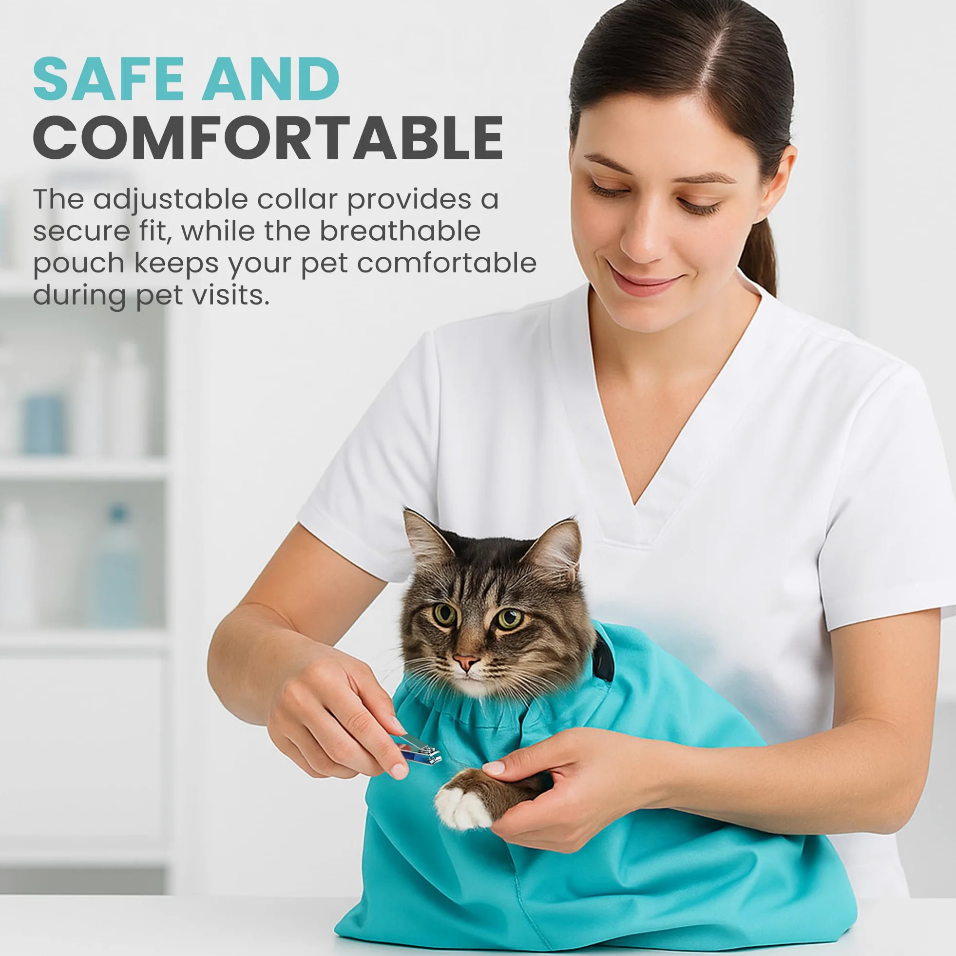Purrfect della l' Originale Visto in TV. Il Vettore Comfy Cat & Grooming Sacco in One, One Size Fits Most, Lexi Myrtle