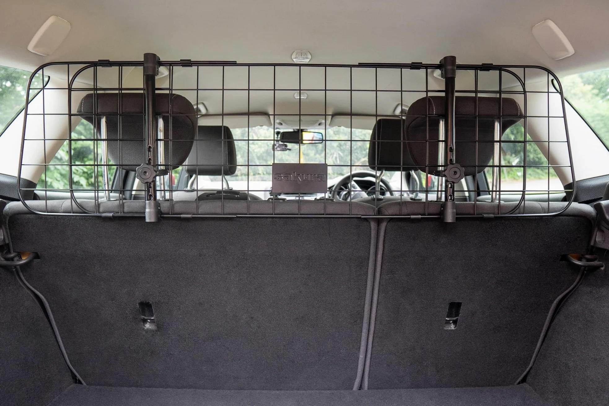 Griglia Cani Per BMW 7 Series 2009-2019, Divisorio Auto Metallo Robusto. | Divisorio Auto per Cani Poggiatesta, Griglia Divisoria Regolabile, Barriera Metallo senza Forare, Protezione Bagagliaio