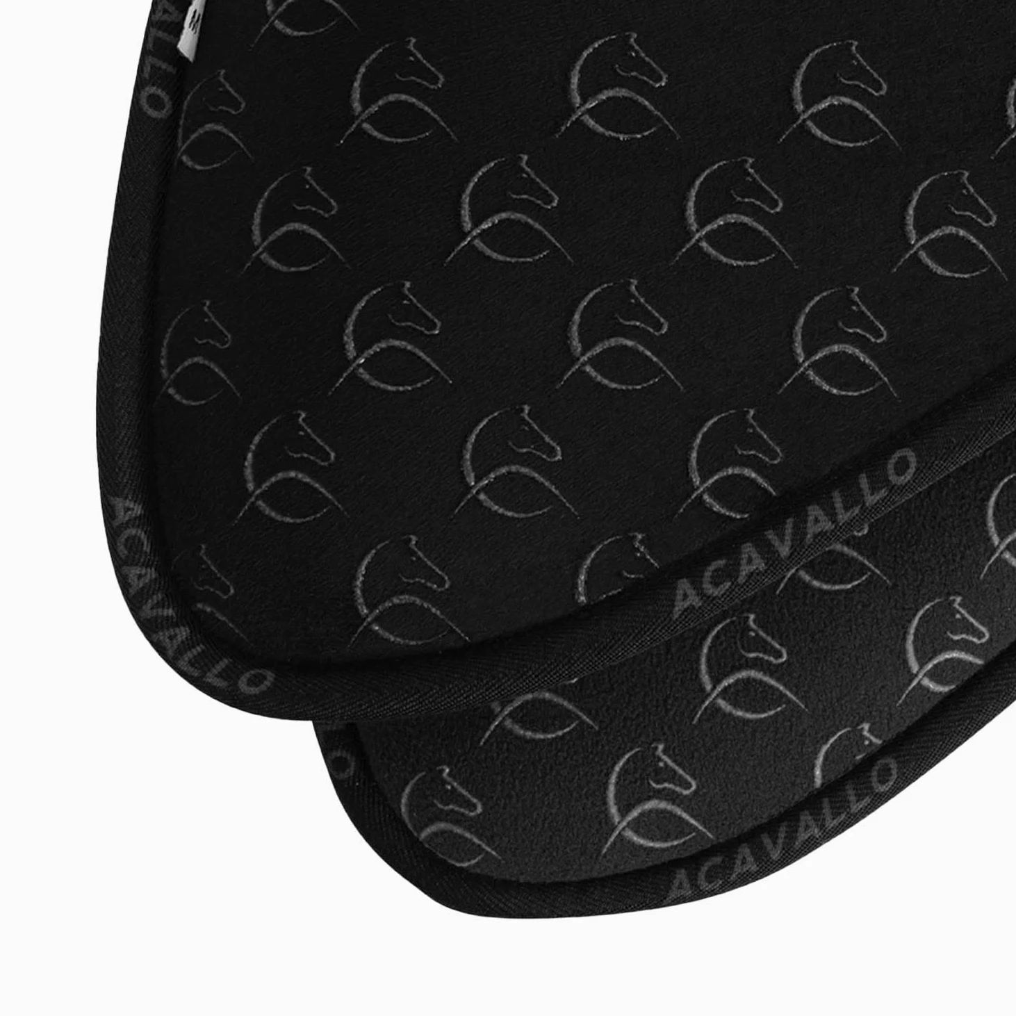 Acavallo SALVAGARRESE Close Contact & Memory Foam Mezzo Pad Grip System in Silicone Nero L