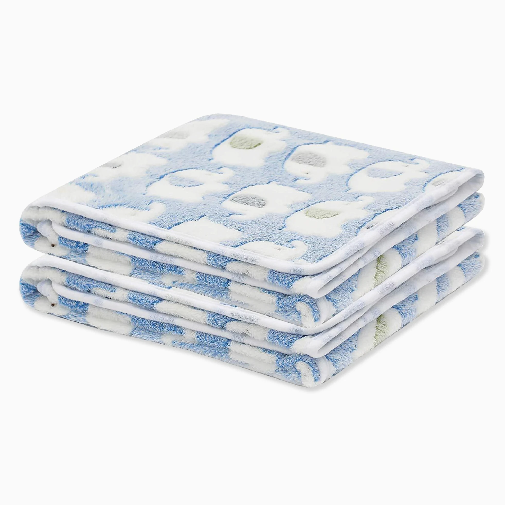 Confezione da 2 coperte per cani e gatti, lavabili, per cani e gatti di piccola e media taglia, coperta con stampa di zampe, calda coperta per animali domestici (stile 4, 2 pezzi, 200 x 160