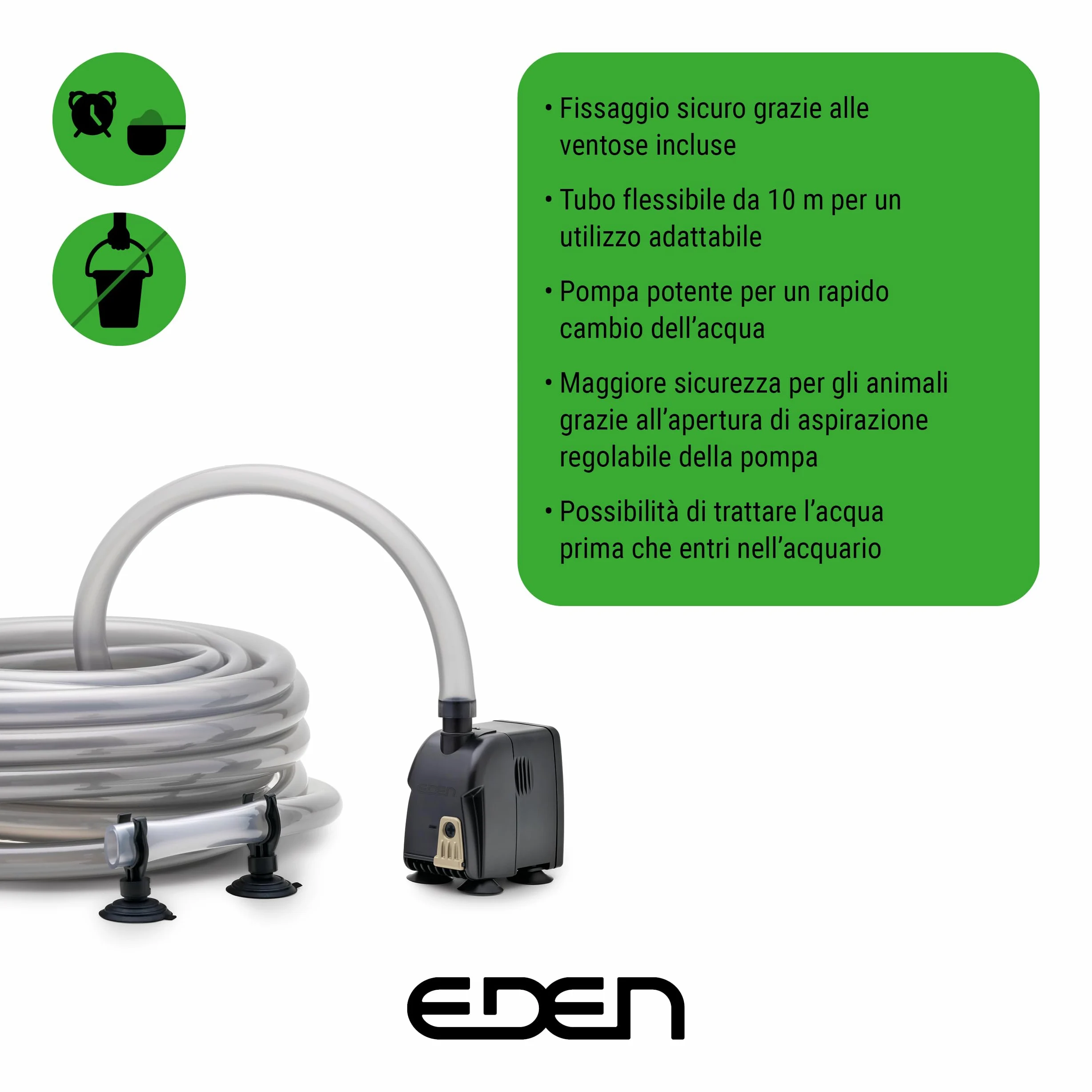 EDEN CDA 600 Ricambio dell'acqua