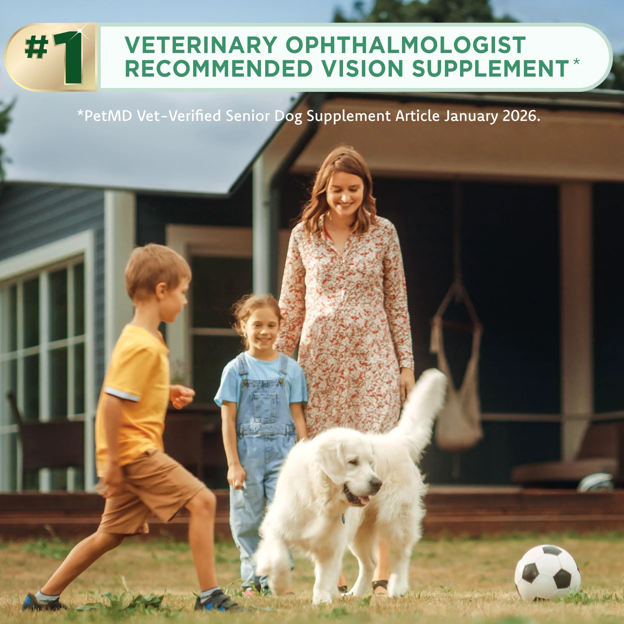 Ocu-GLO Canine Vision Supplemento per Cani di Piccola Taglia 4,5 kg e Tappi in Gel Liquido sotto i 90