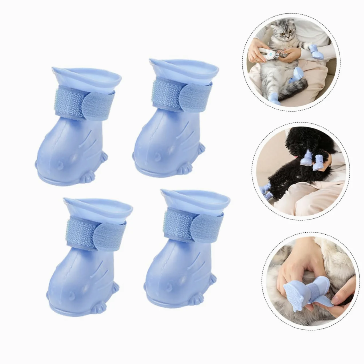 20 Pz Scarpe Impermeabili Stivali da Cucciolo Clima Canino Scarpe Invernali Puppy pupphub Scarpe da Pioggia per Animali Domestici Scarpe da Pioggia per Cuccioli Fare Un Passo Blue