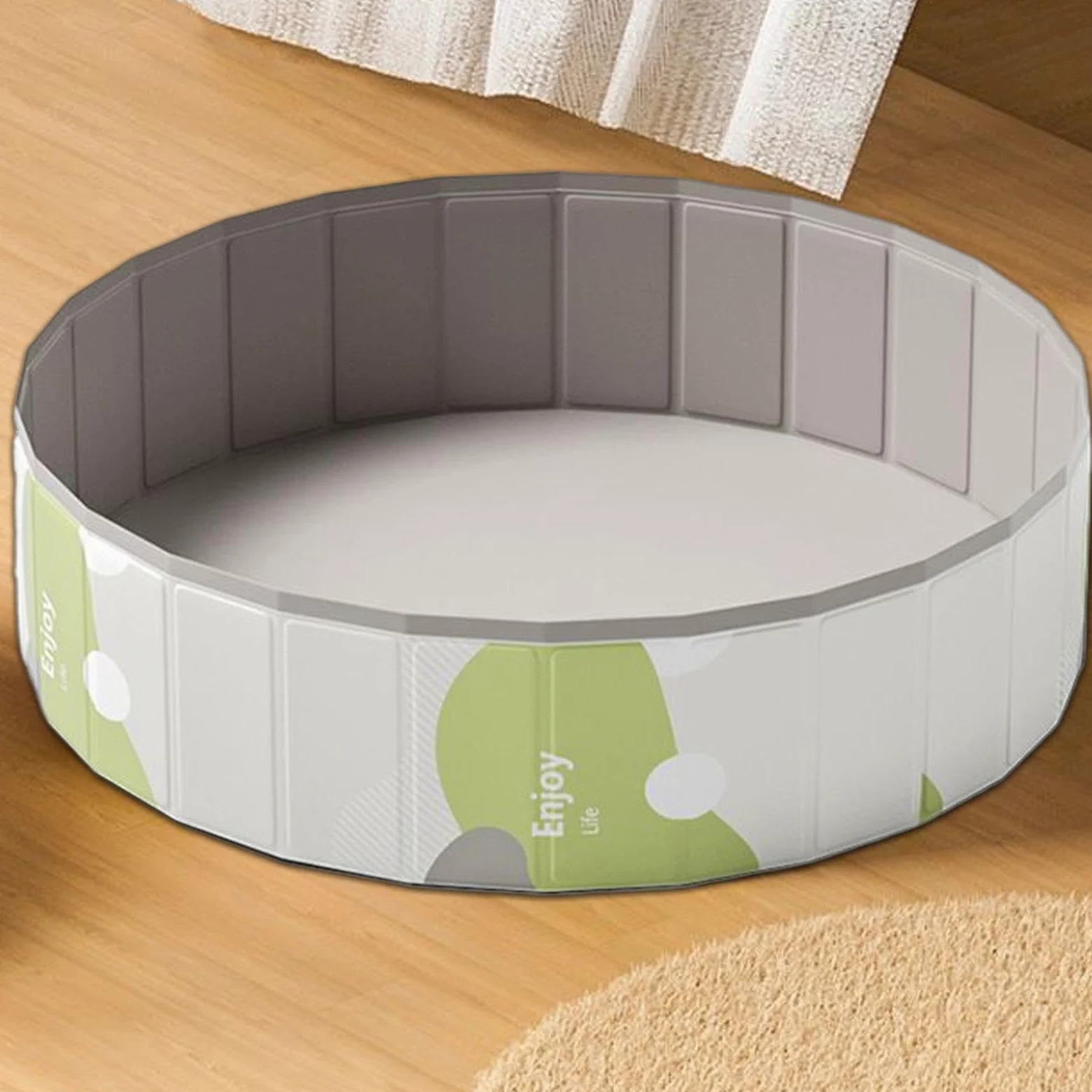 Piscina Per Cani Portatile Pieghevole In Pvc Rotonda | Piscina Da Cuccioli Per Adulti Bambini Bagno Esterno Interno Spiaggia Campeggio Giochi Terrazza