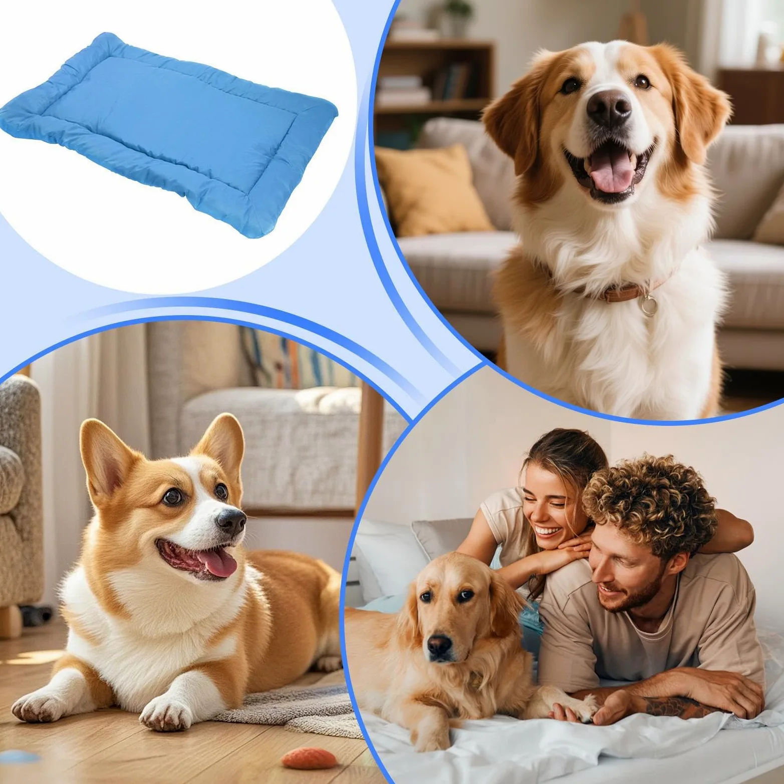 Cuccia Esterna Impermeabile per Cane Tappetino Portatile Impermeabile | Tappetino Impermeabile Portatile da Campeggio e Viaggio Animali D