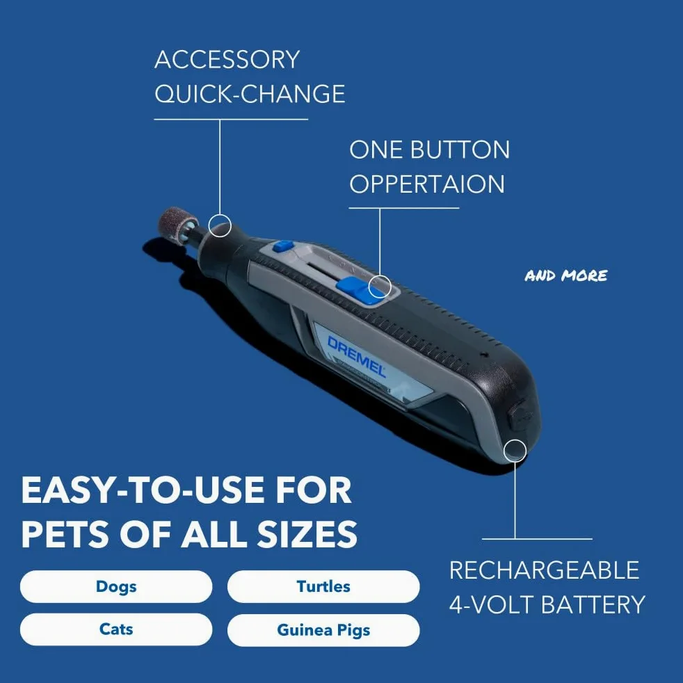 Dremel PawControl 7760-PET - Kit di strumenti per la toelettatura degli animali domestici, senza fili e ricaricabile, sicuro per cani, gatti e piccoli animali (esclusiva Amazon)