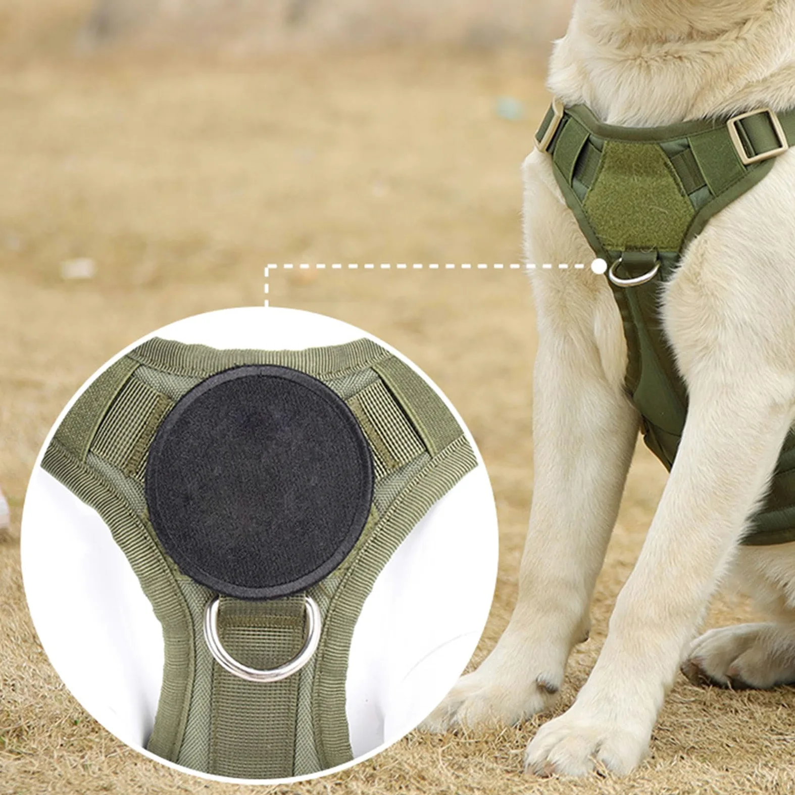 Robusta pettorina per cani in tessuto Oxford di grandi dimensioni con strisce riflettenti per migliorare la visibilità notturna e una facile regolazione gilet riflettente per cani