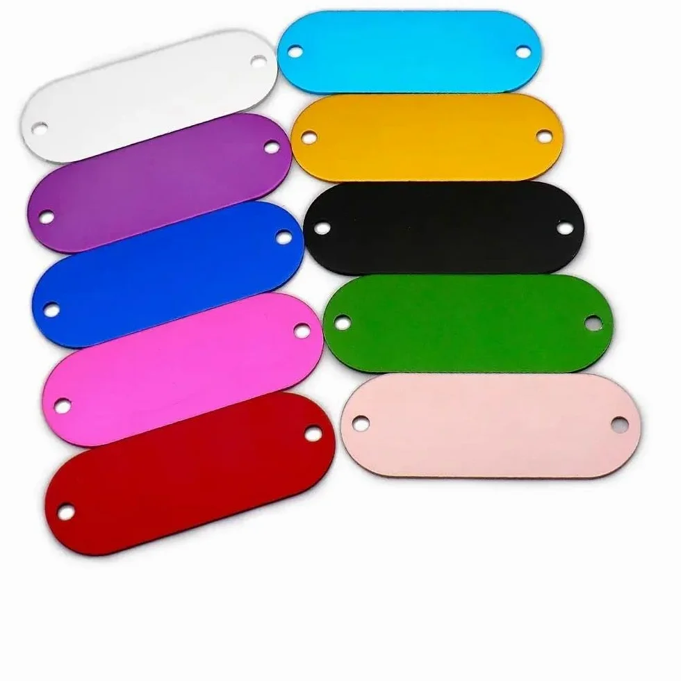 100 PZ Etichette Fai Da Te Incise Per Cani E Gatti Etichette Personalizzate Per Animali Domestici Targhette Per Animali Domestici Etichette Identificative Vuote Etichette Identificative Per Ani