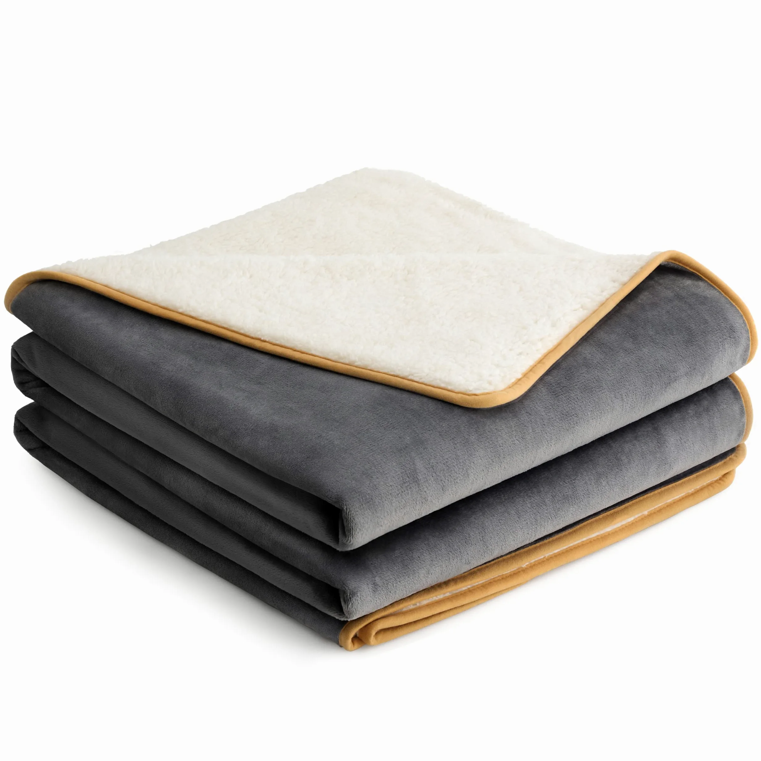 Lesure - Coperta impermeabile per cani grandi, 274x218 cm, lavabile, esterna, in pile, divano, grigio