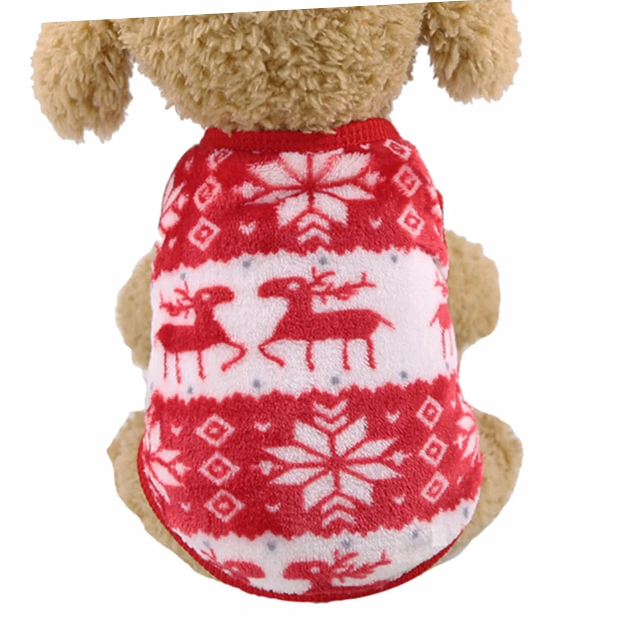 HMJGDHX 3 Pezzi Elegante Costume Invernale per Cani Caldo Natale a Quattro Zampe Vestiti per Cani Costume da Festa per Animali Domestici XS