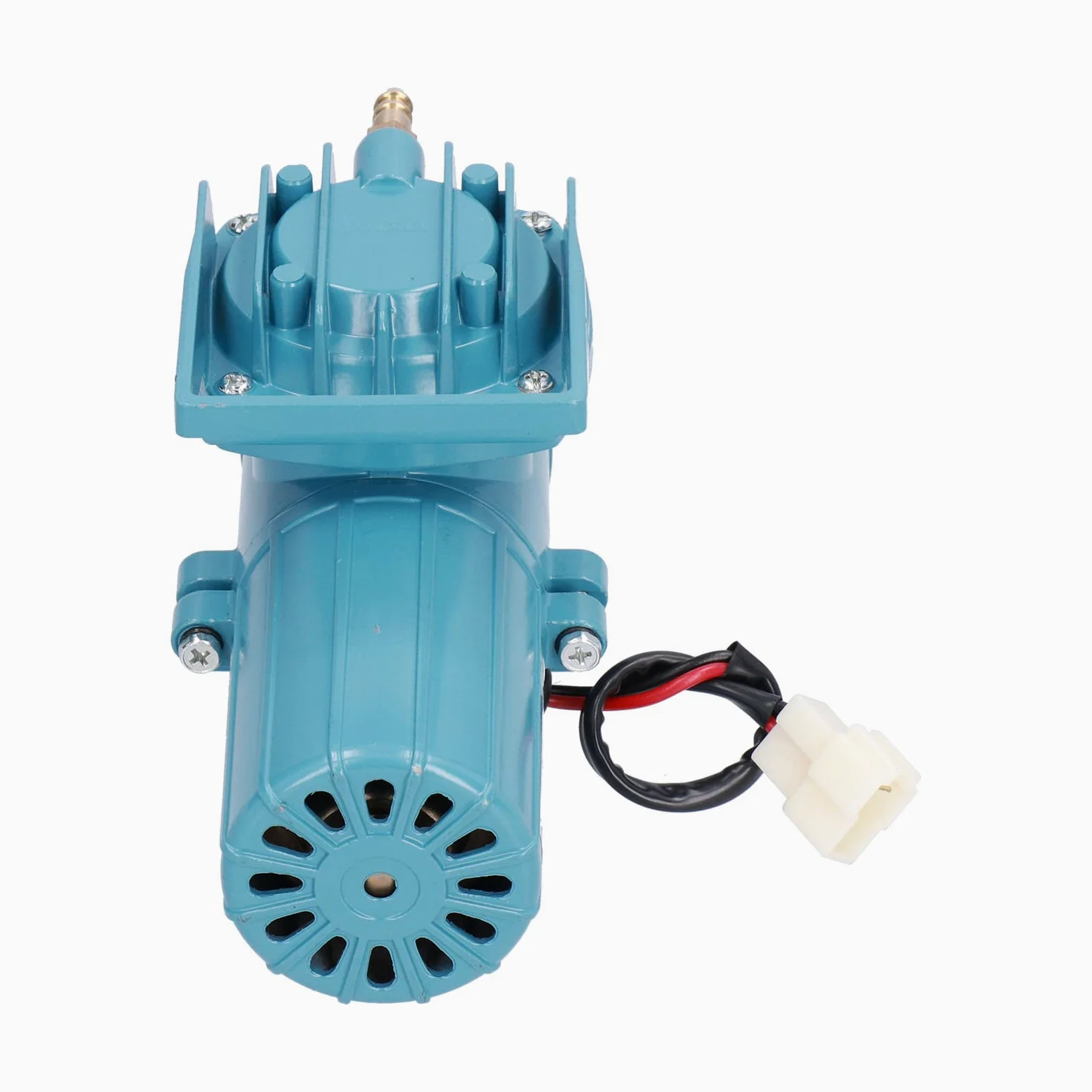 Pompa per Ossigeno DC 12V 18W 38L/h, Aeratore per Acquario 12V con Motore a Magnete Permanente, Pompa Aria Senza Olio per Stagno e Acquacoltura