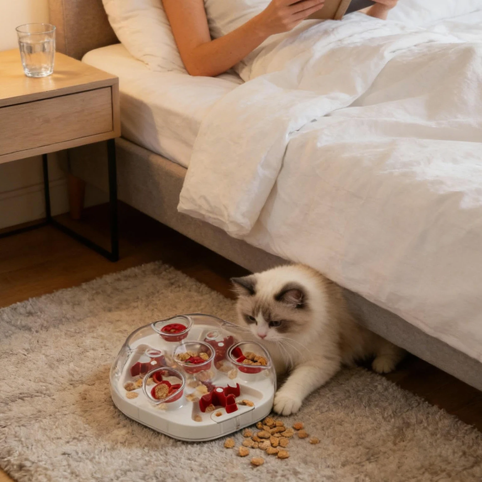 Giocattolo Puzzle Per Cani Mangia Lento Con Fori Per Bocconcini | Distributore Interattivo Per Addestramento Dentizione Masticazione Domestico Anti Noia Stimolazione