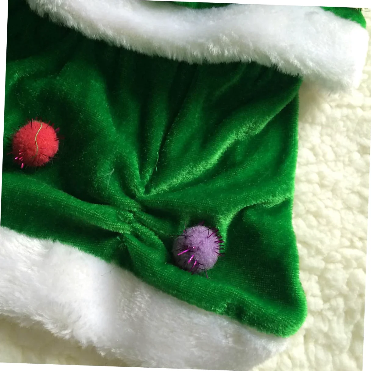 HMJGDHX 2 Pezzi Abito per Cani a Forma di Albero di Natale Vestiti per Animali Domestici per Natale Confortevole Felpa con Cappuccio Calda per Costume da Festa per Cani Abito Festivo per Animali