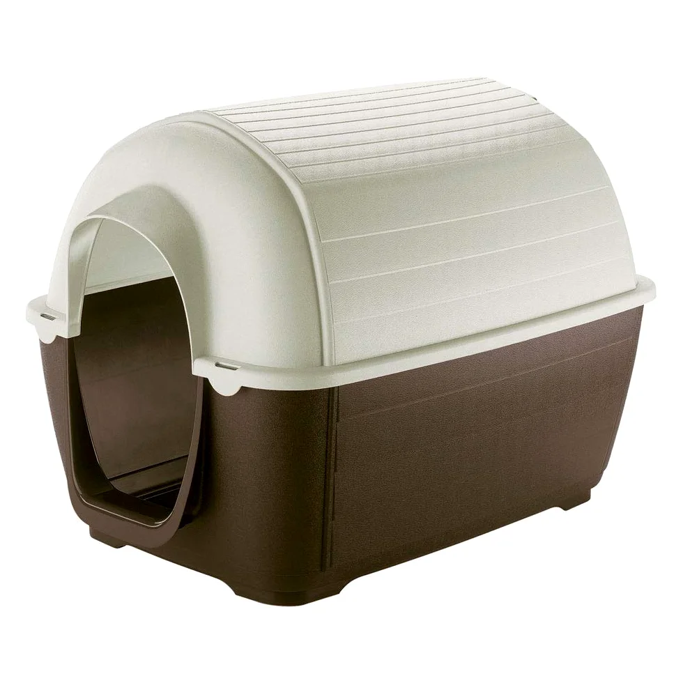 Ferplast Cuccia da Esterno per Cani Kenny 05 Casetta per Cani in Resina Termoplastica Resistente Urti e Raggi UV, Sistema di Drenaggio, Griglia per L'Aerazione, Smontabile, 70 X 100,6 X 70,5 cm