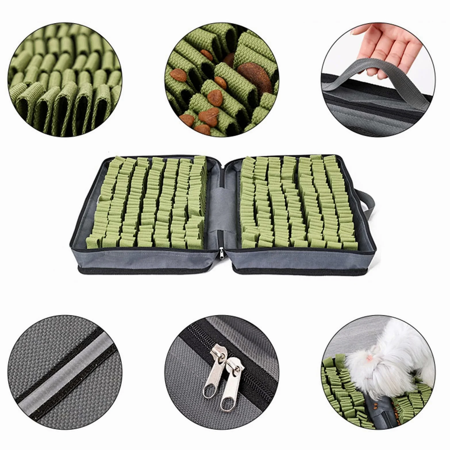 Cane Snuffle Peluche Treat Dispensing Coperta Per Cani Interattivo Ripieno Pet Masticare Giocattolo Ridurre La Noia Obesità