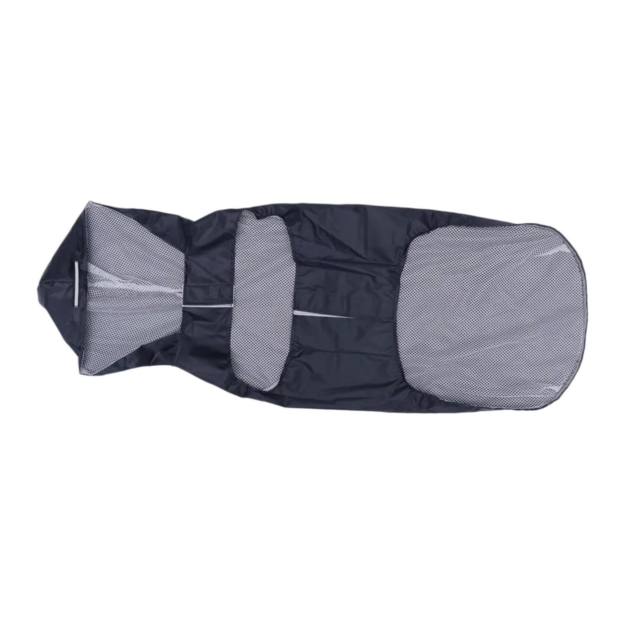 Sosoport 2pezzi Cappotto Riflettente Per Cani Di Grandi Mantellina Antipioggia Con Cappuccio e Design Nero