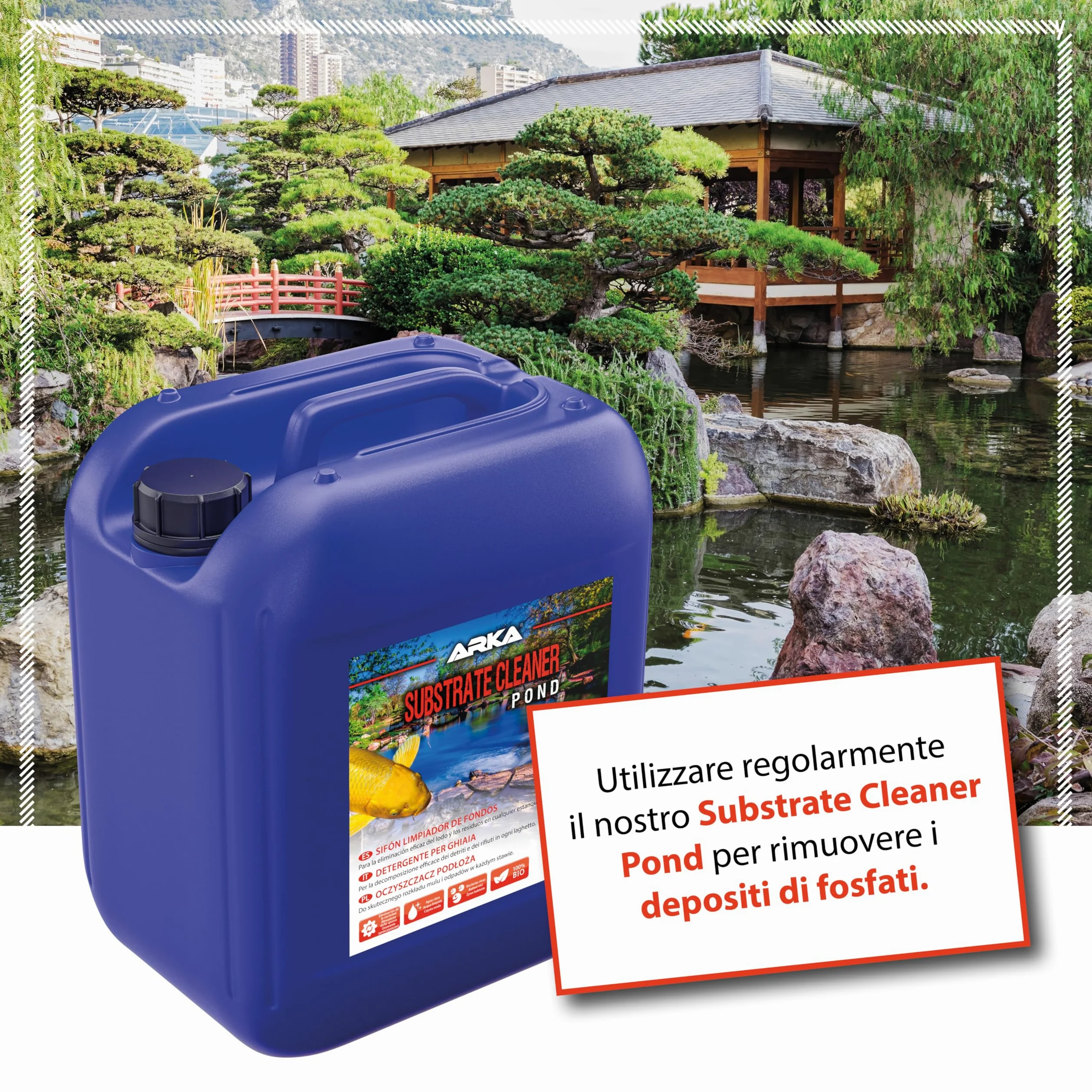 ARKA Pond Sili-Out 2-20 L - Potente assorbitore di silicati, rimuove efficacemente silicati, fosfati e altri inquinanti da qualsiasi laghetto da giardino, migliorando la qualità dell'acqua.